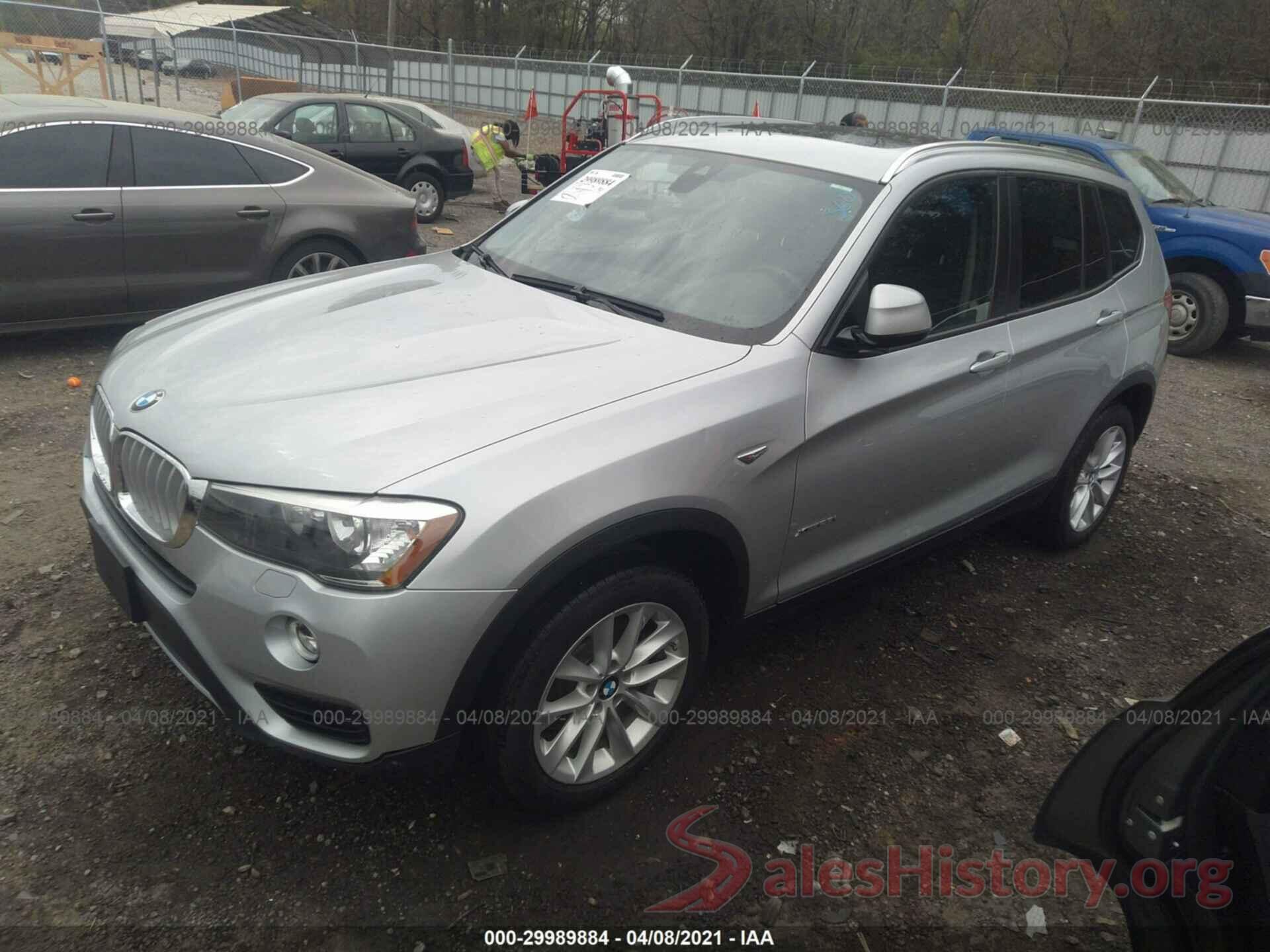 5UXWX9C34H0T20108 2017 BMW X3