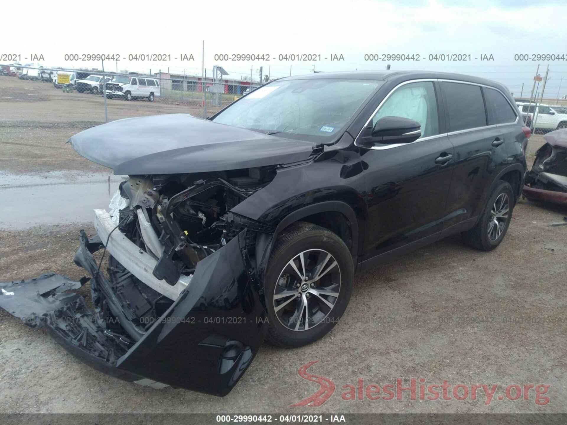 5TDZARFHXKS057103 2019 TOYOTA HIGHLANDER