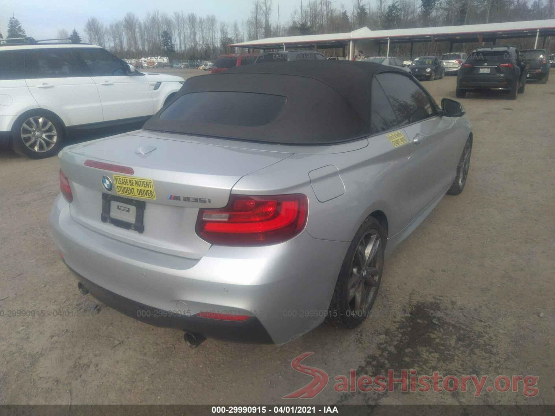 WBA1M1C57GV394368 2016 BMW 2 SERIES