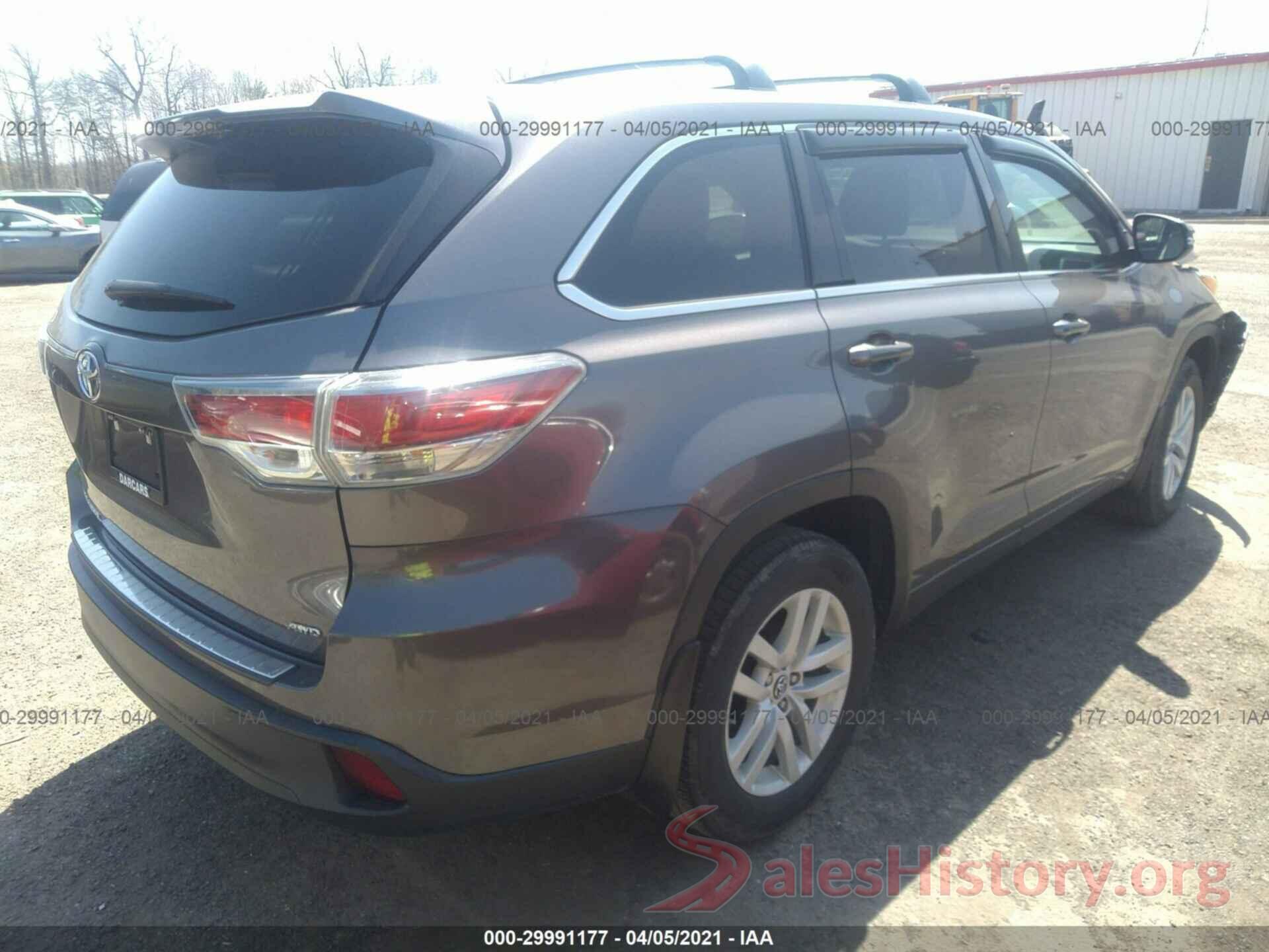 5TDBKRFH2GS333733 2016 TOYOTA HIGHLANDER