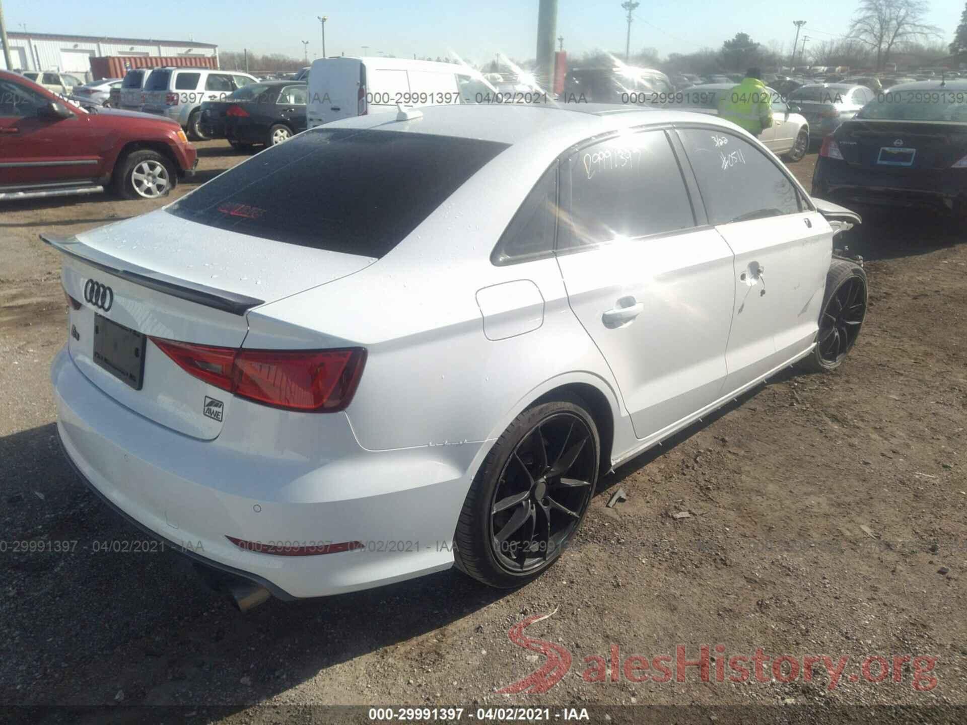 WAUB1GFF3G1037135 2016 AUDI S3