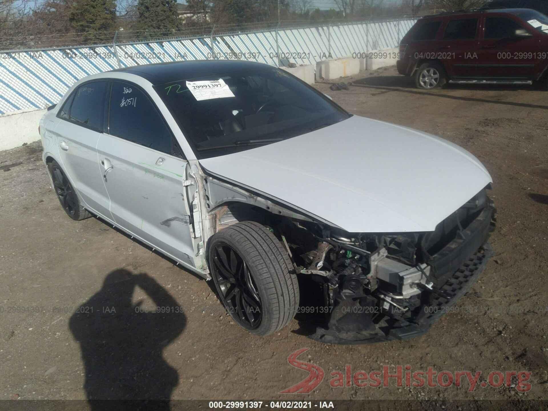 WAUB1GFF3G1037135 2016 AUDI S3