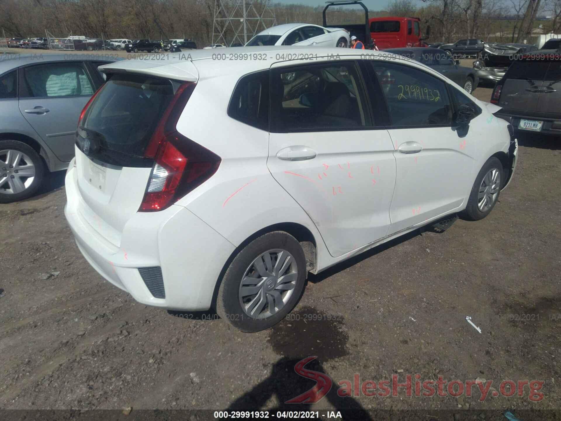 JHMGK5H5XGX031259 2016 HONDA FIT