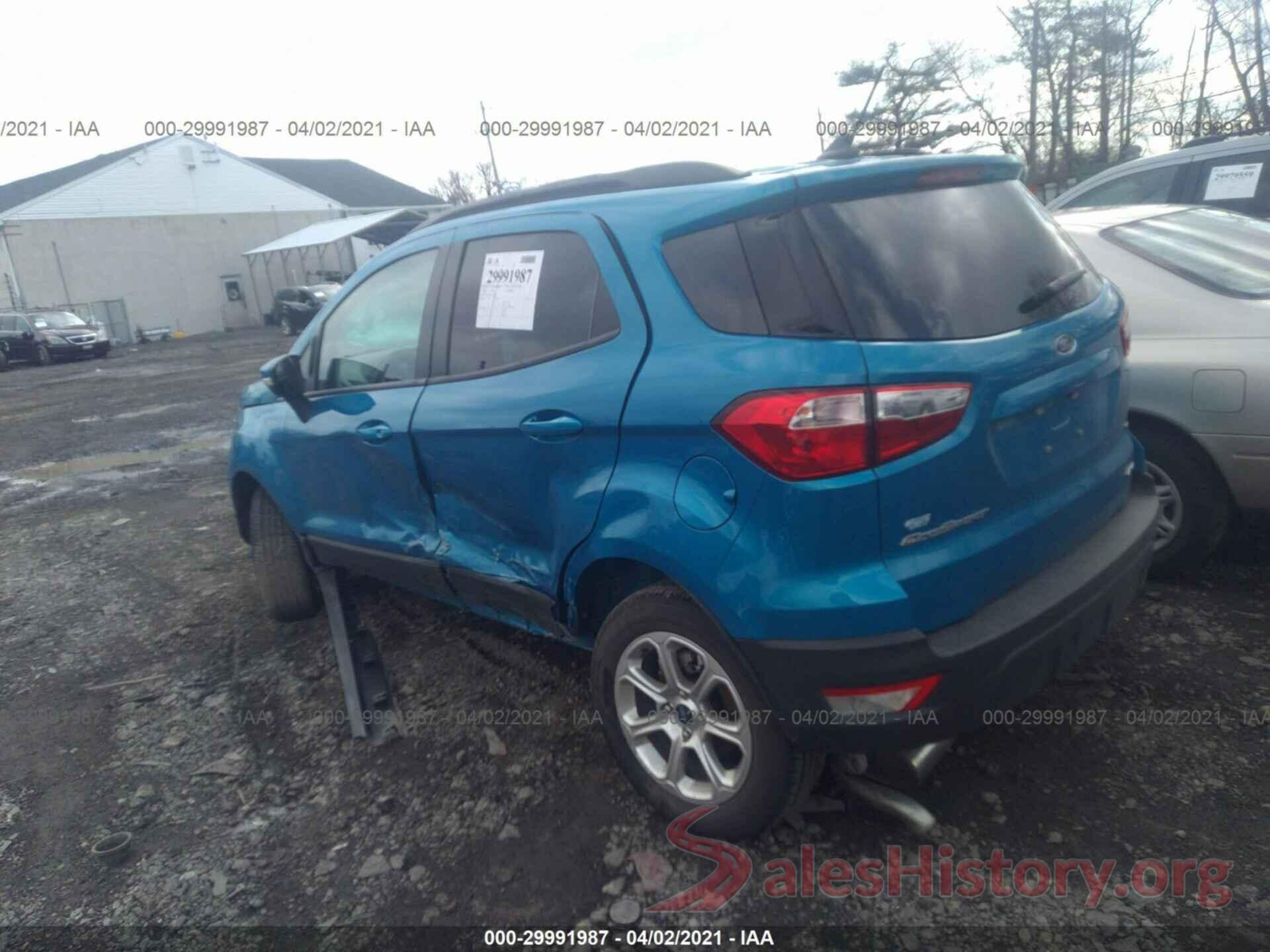 MAJ6S3GL9KC264038 2019 FORD ECOSPORT