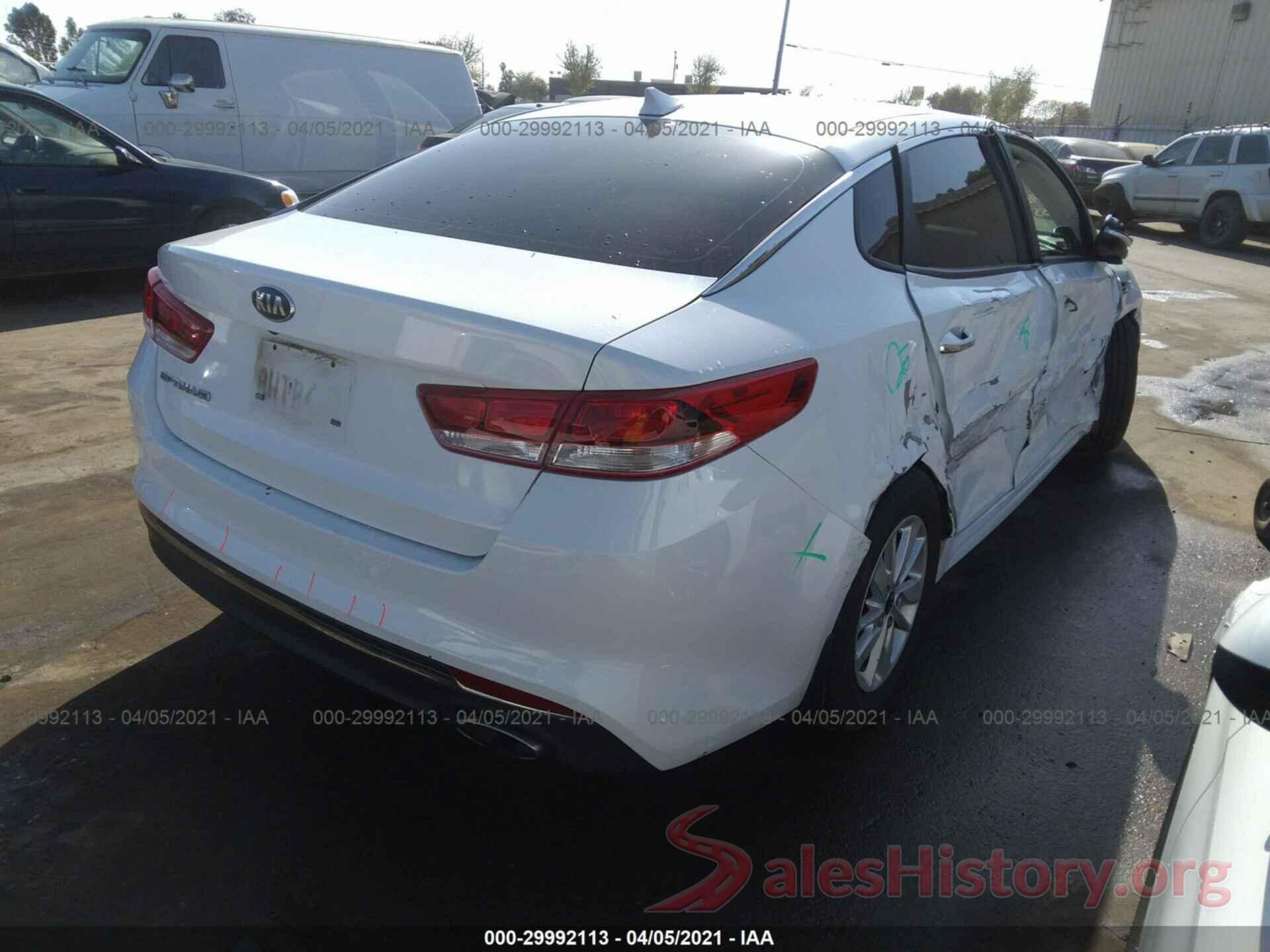 5XXGT4L30GG053745 2016 KIA OPTIMA