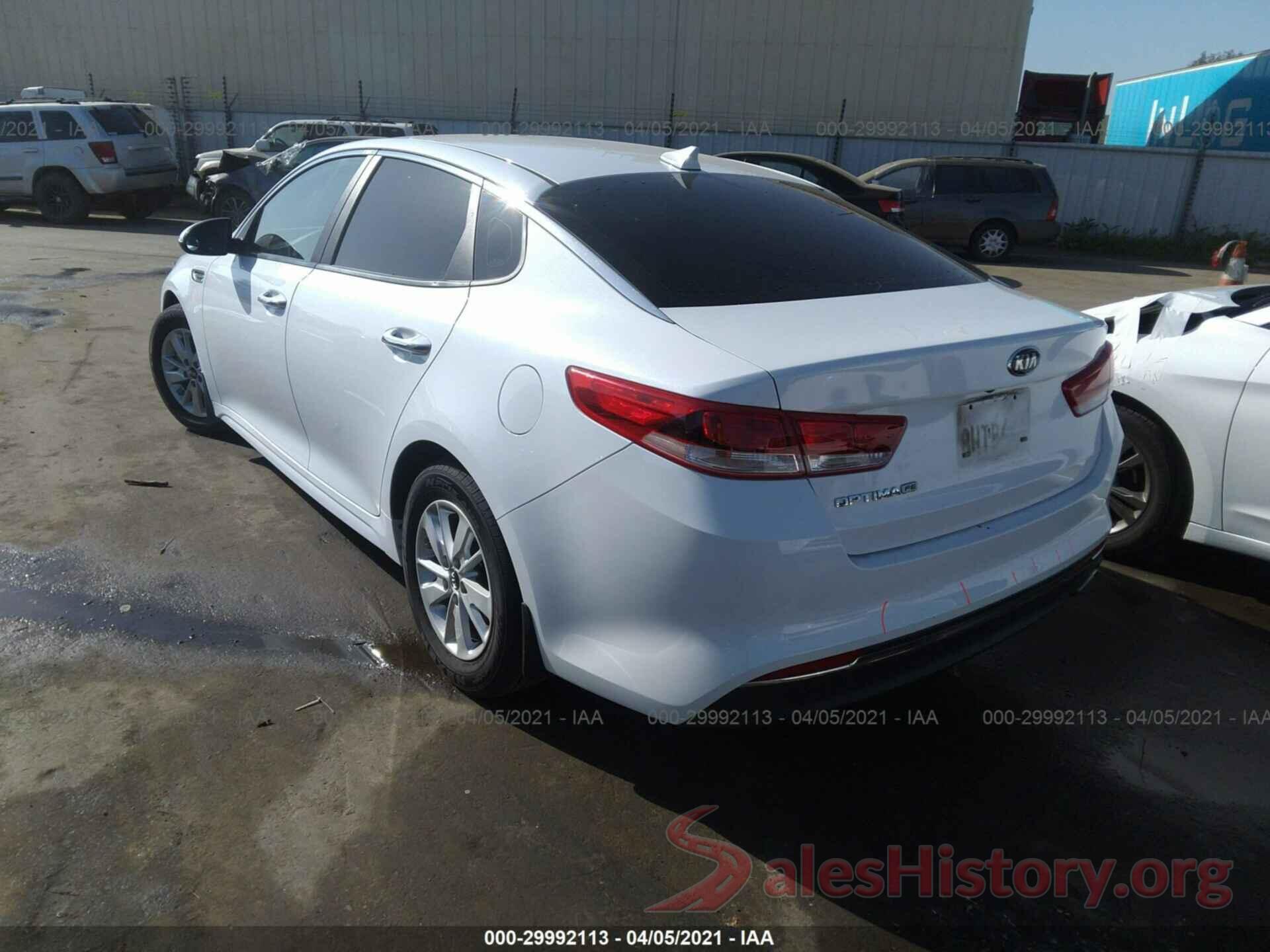 5XXGT4L30GG053745 2016 KIA OPTIMA