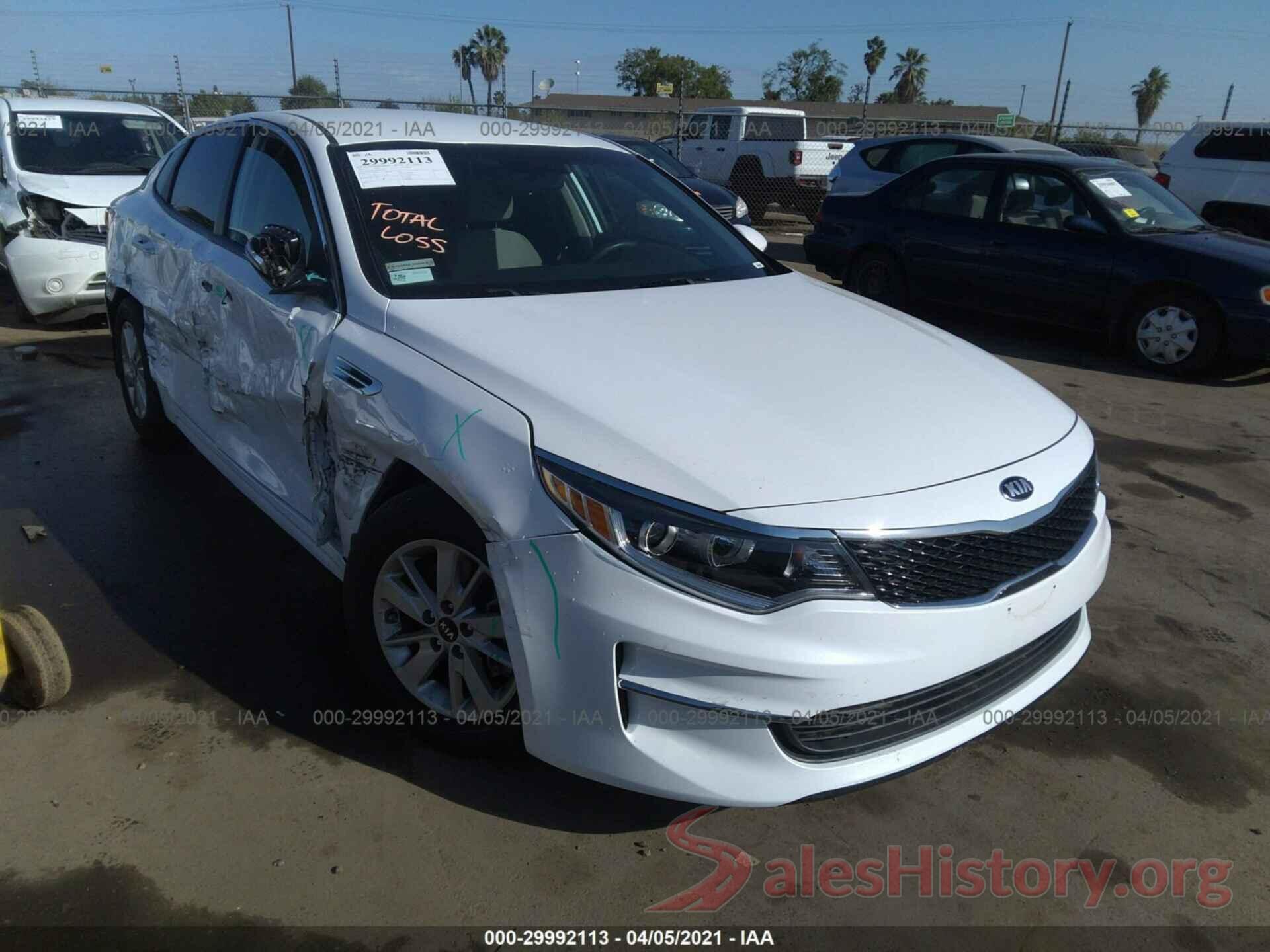 5XXGT4L30GG053745 2016 KIA OPTIMA