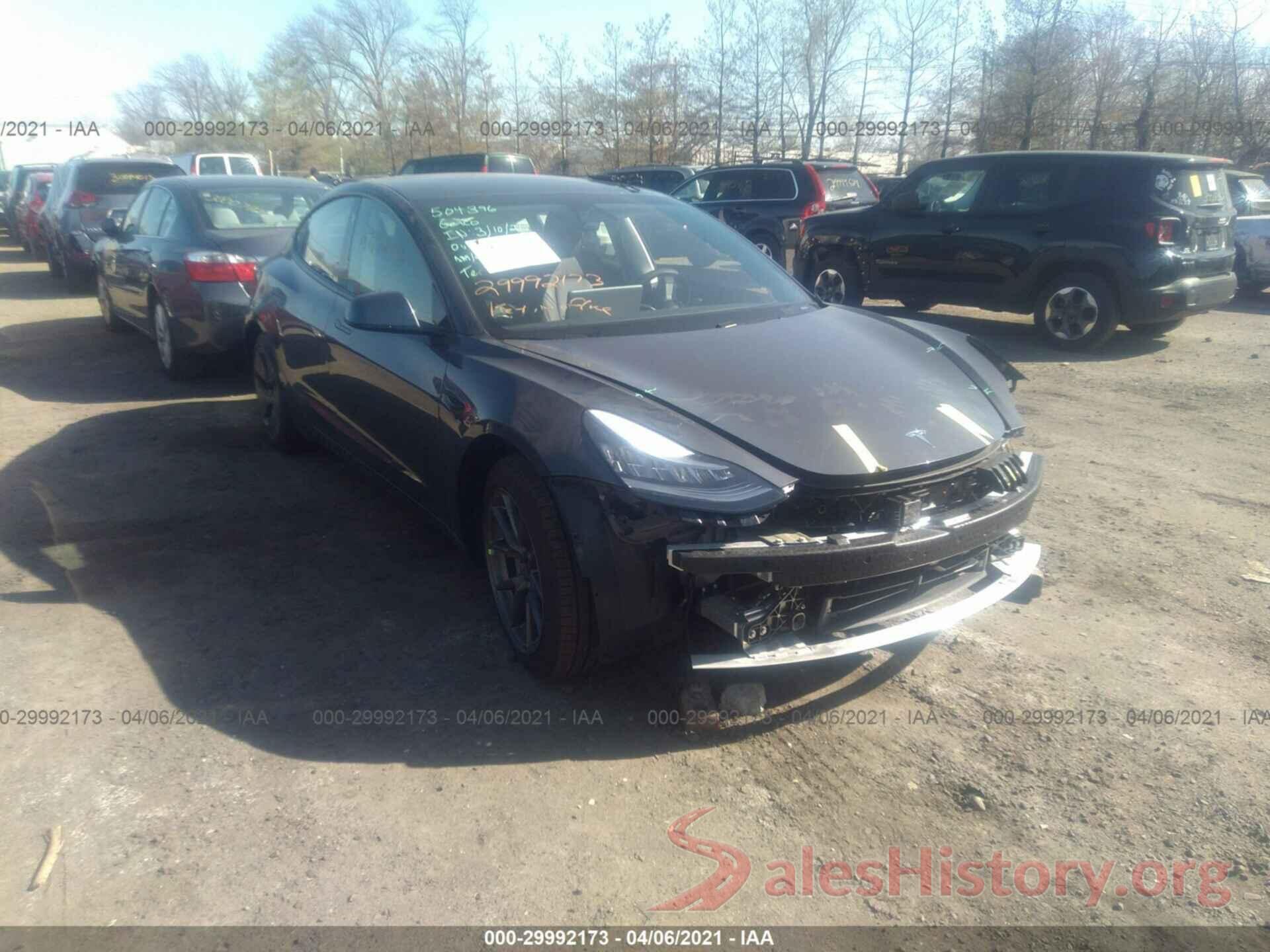 5YJ3E1EA1MF854038 2021 TESLA MODEL 3