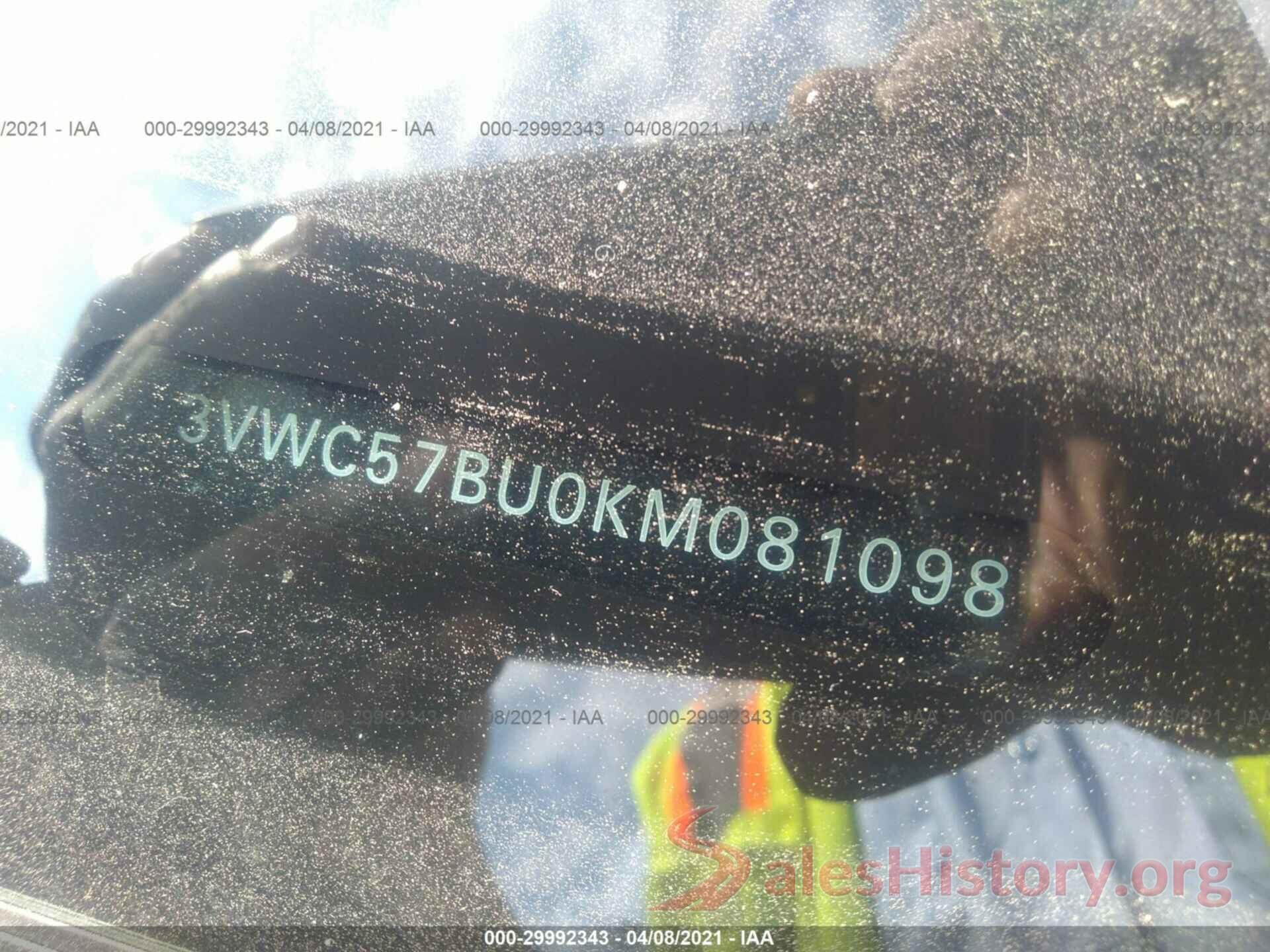 3VWC57BU0KM081098 2019 VOLKSWAGEN JETTA