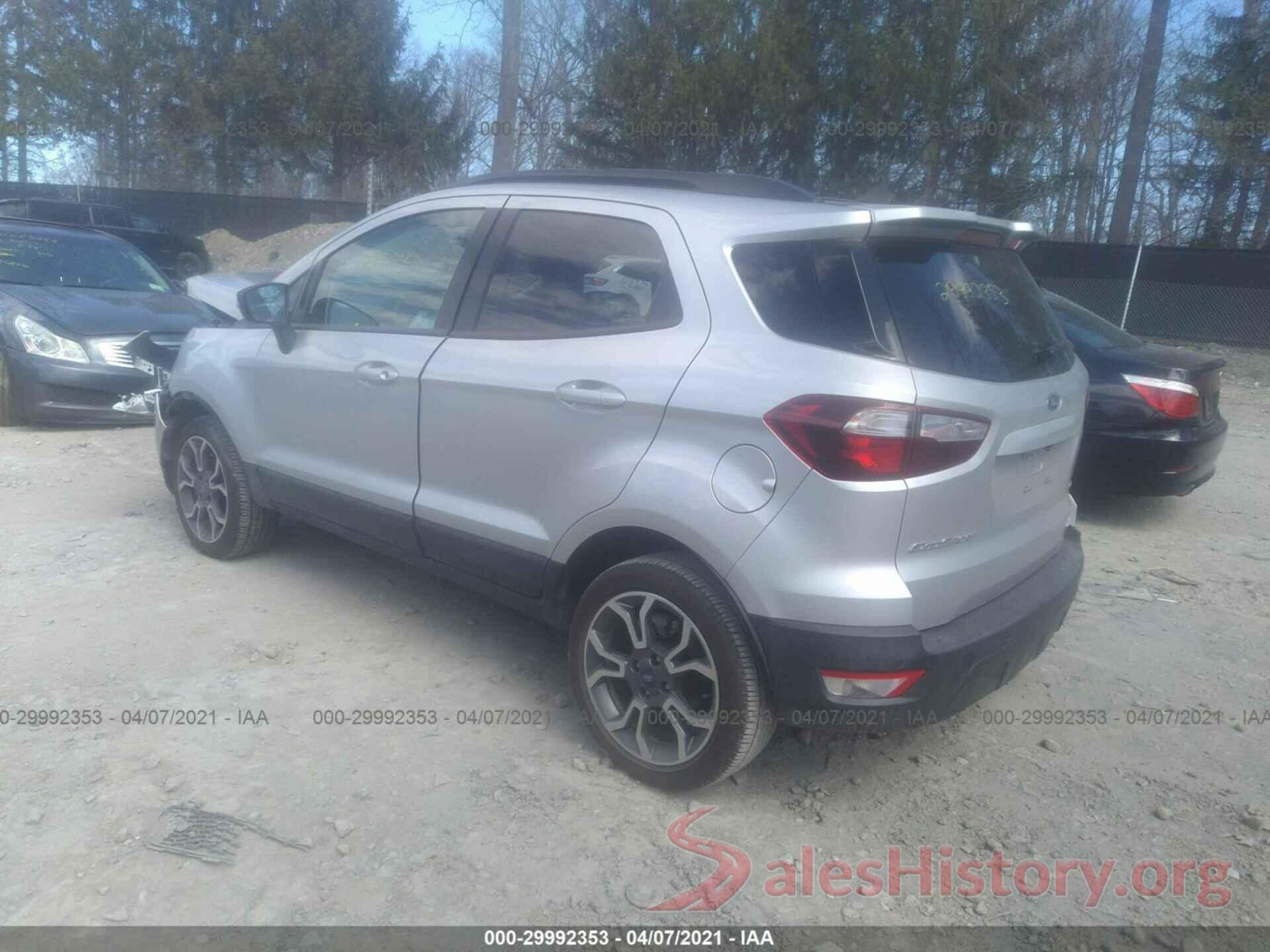 MAJ6S3JL7KC303282 2019 FORD ECOSPORT