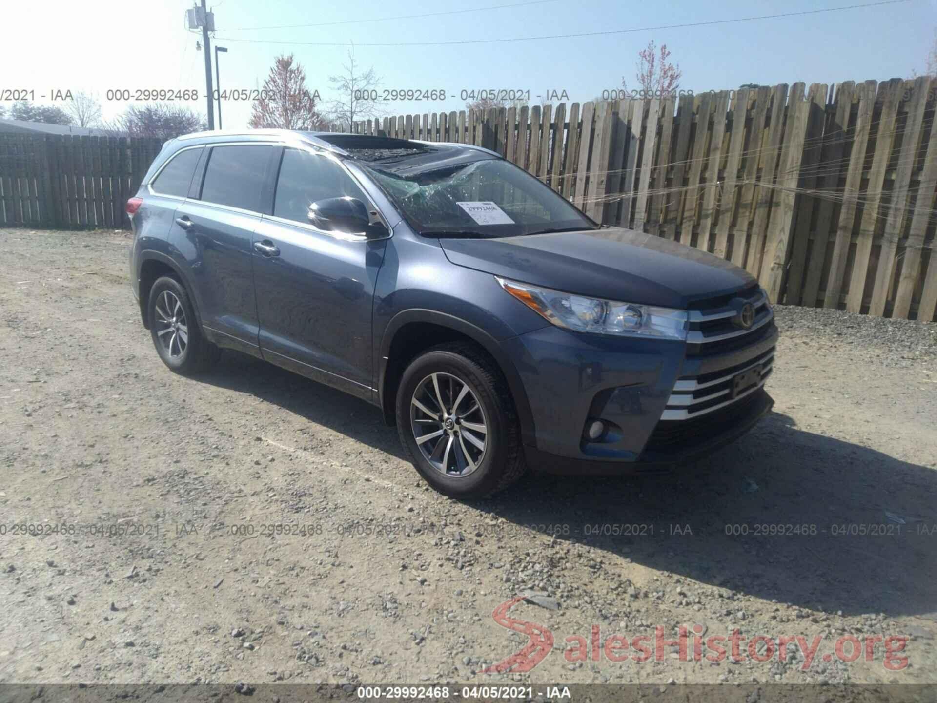 5TDJZRFH1HS393074 2017 TOYOTA HIGHLANDER