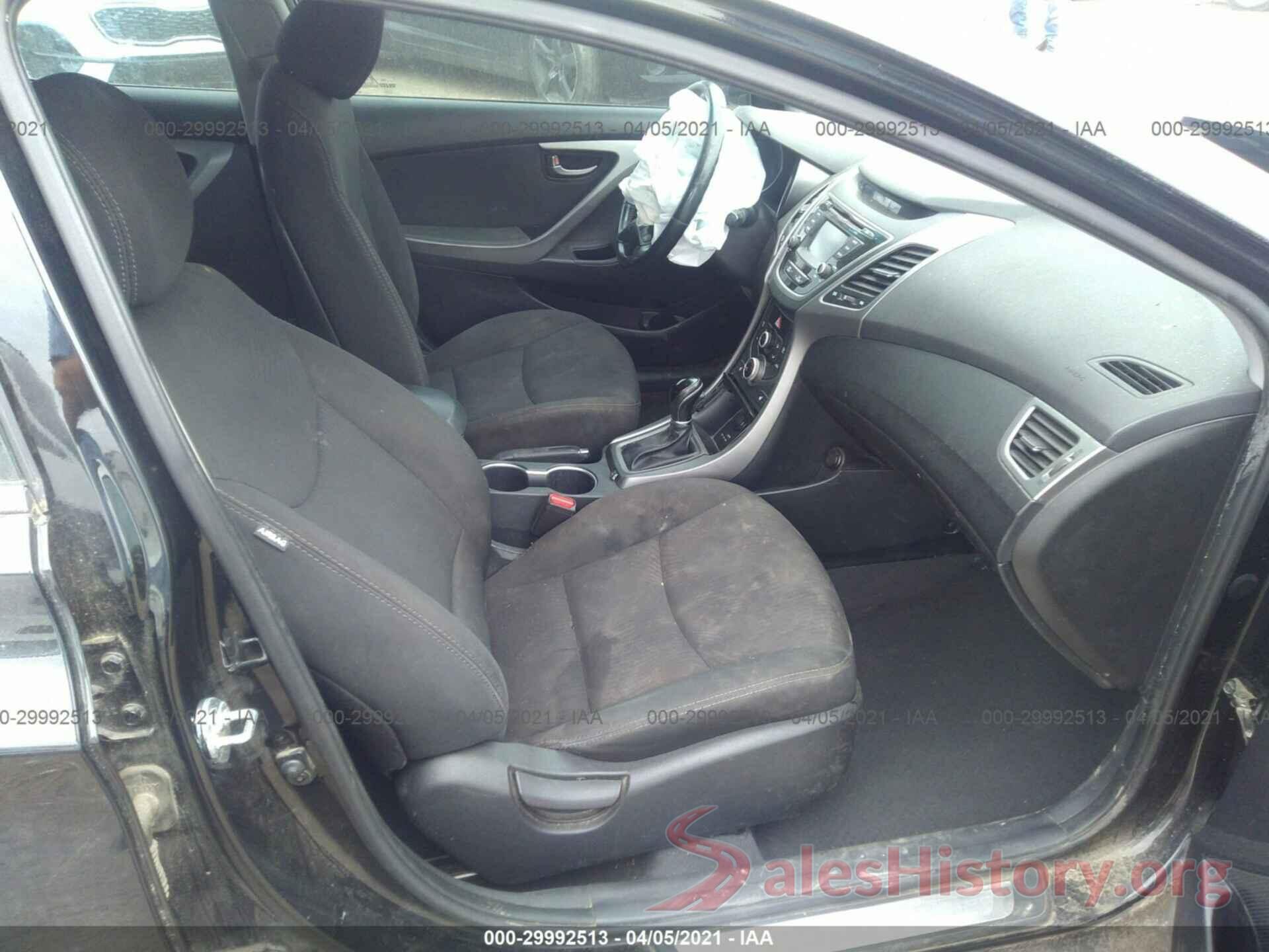 5NPDH4AE6GH674548 2016 HYUNDAI ELANTRA