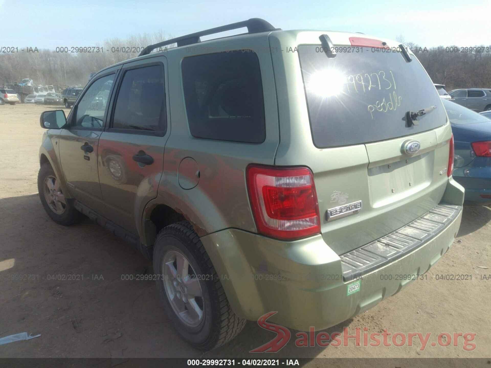 1N6AD0ER8JN755916 2008 FORD ESCAPE