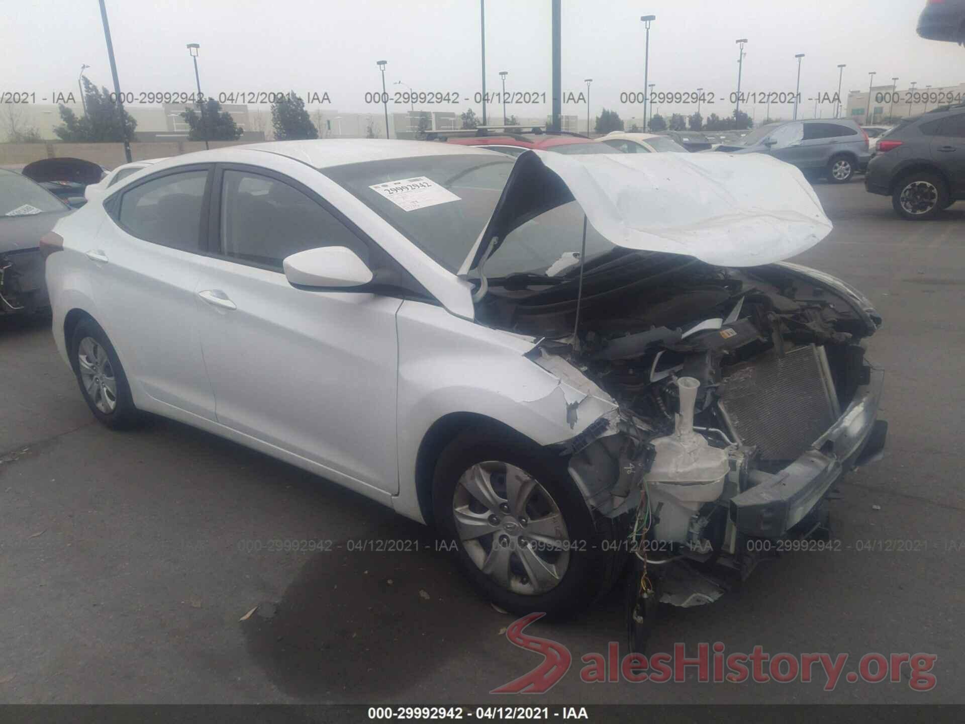 5NPDH4AE0GH699350 2016 HYUNDAI ELANTRA