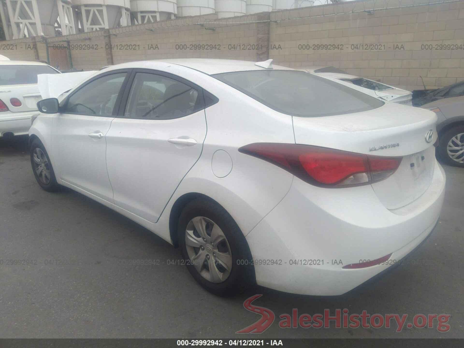 5NPDH4AE0GH699350 2016 HYUNDAI ELANTRA