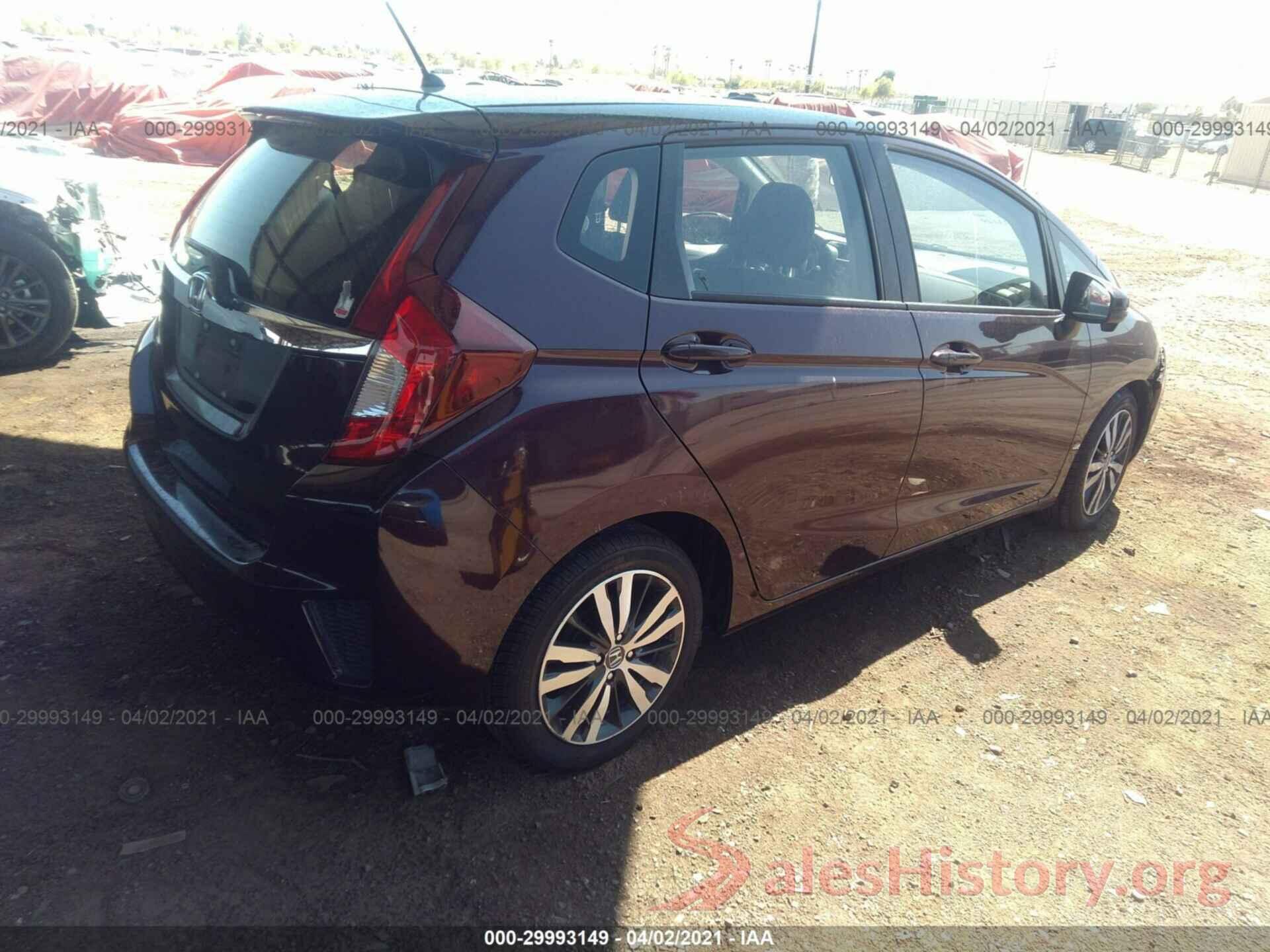 JHMGK5H7XGX039685 2016 HONDA FIT