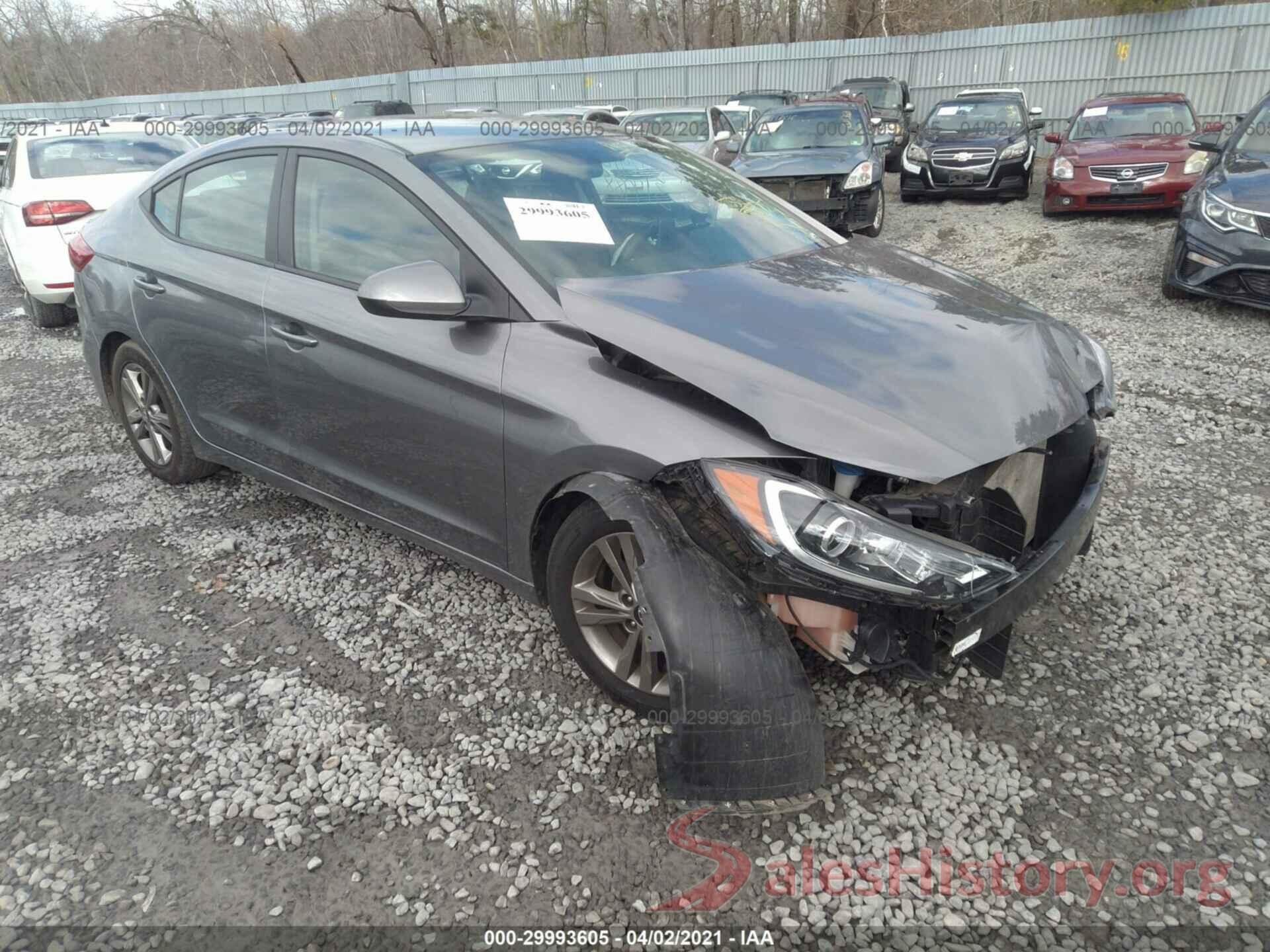 5NPD84LF7JH307607 2018 HYUNDAI ELANTRA