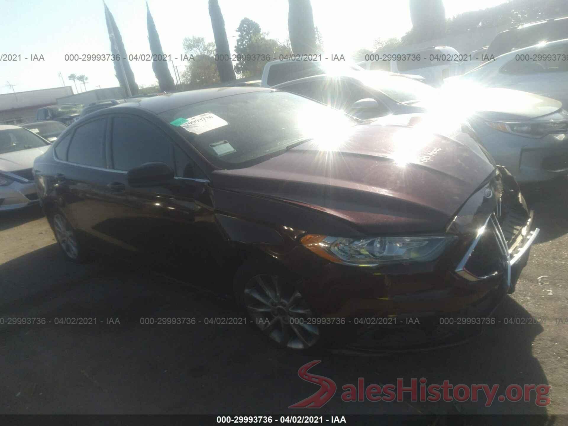 3FA6P0H73HR141833 2017 FORD FUSION