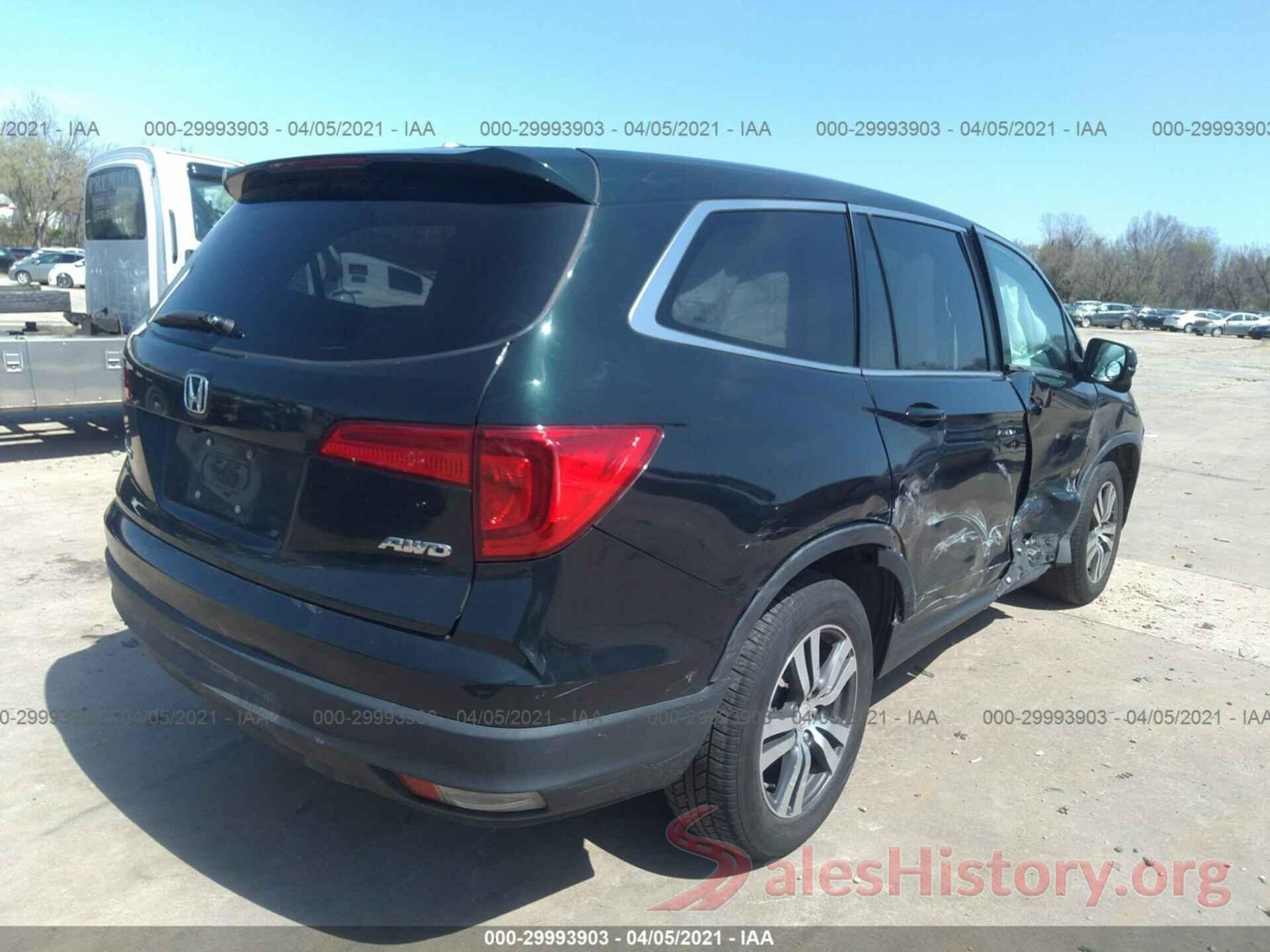 5FNYF6H57GB110589 2016 HONDA PILOT