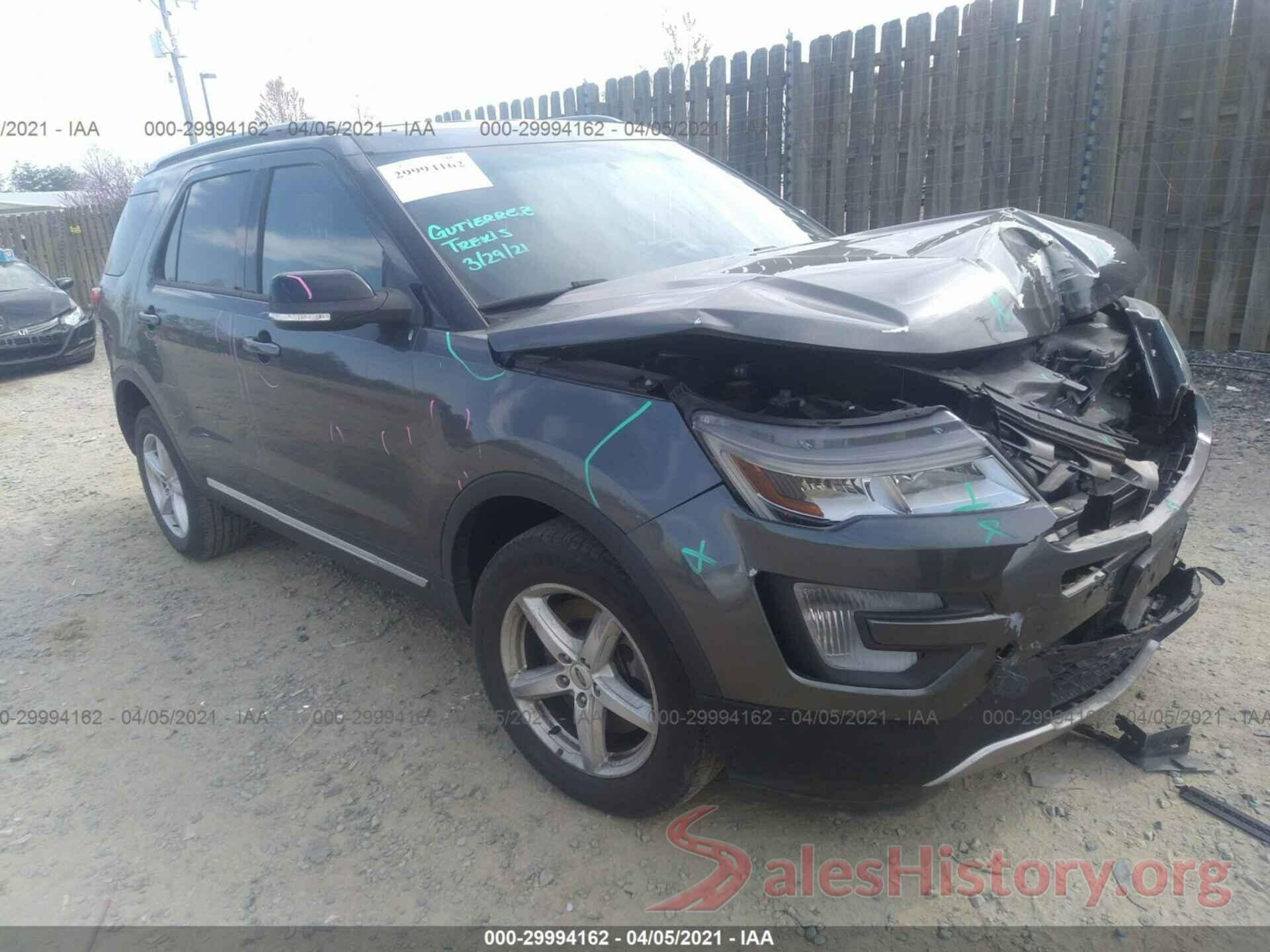 1FM5K8D80GGD10712 2016 FORD EXPLORER