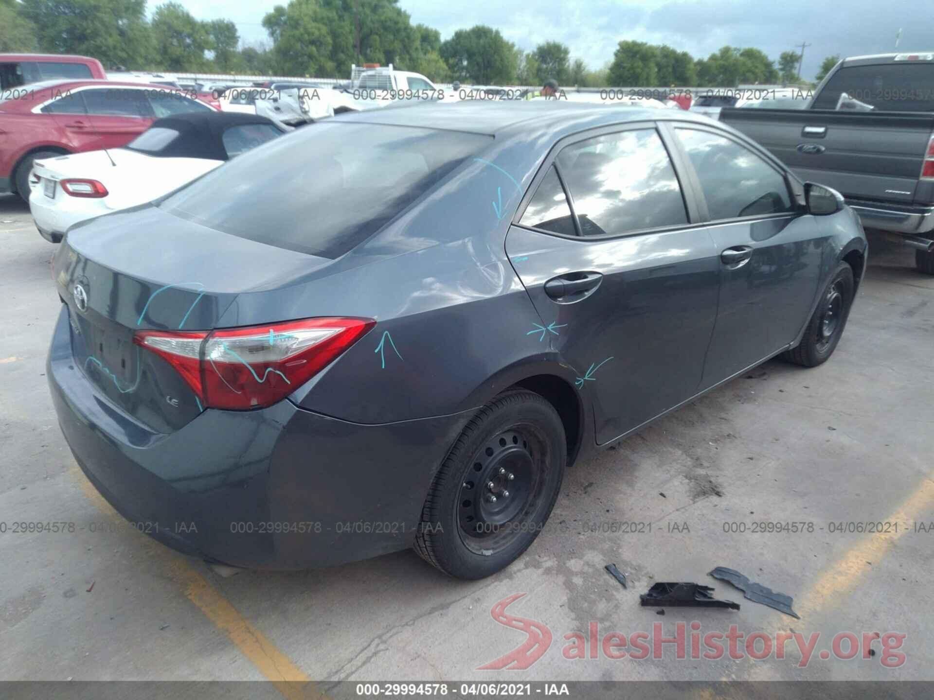 5YFBURHE0GP385450 2016 TOYOTA COROLLA