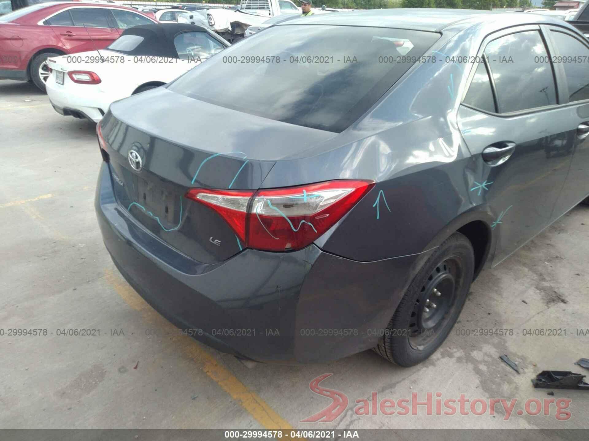 5YFBURHE0GP385450 2016 TOYOTA COROLLA