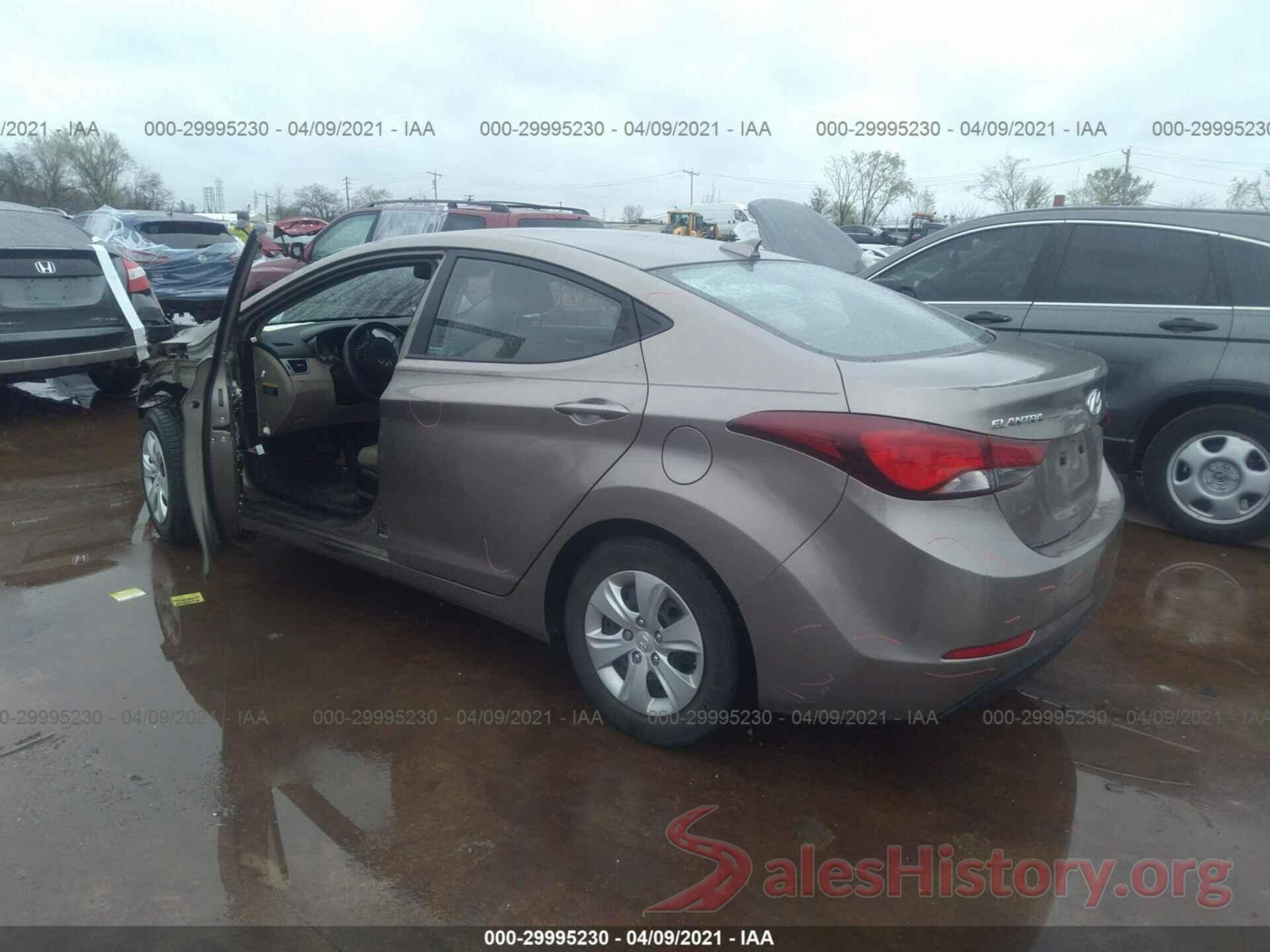 5NPDH4AE7GH766820 2016 HYUNDAI ELANTRA