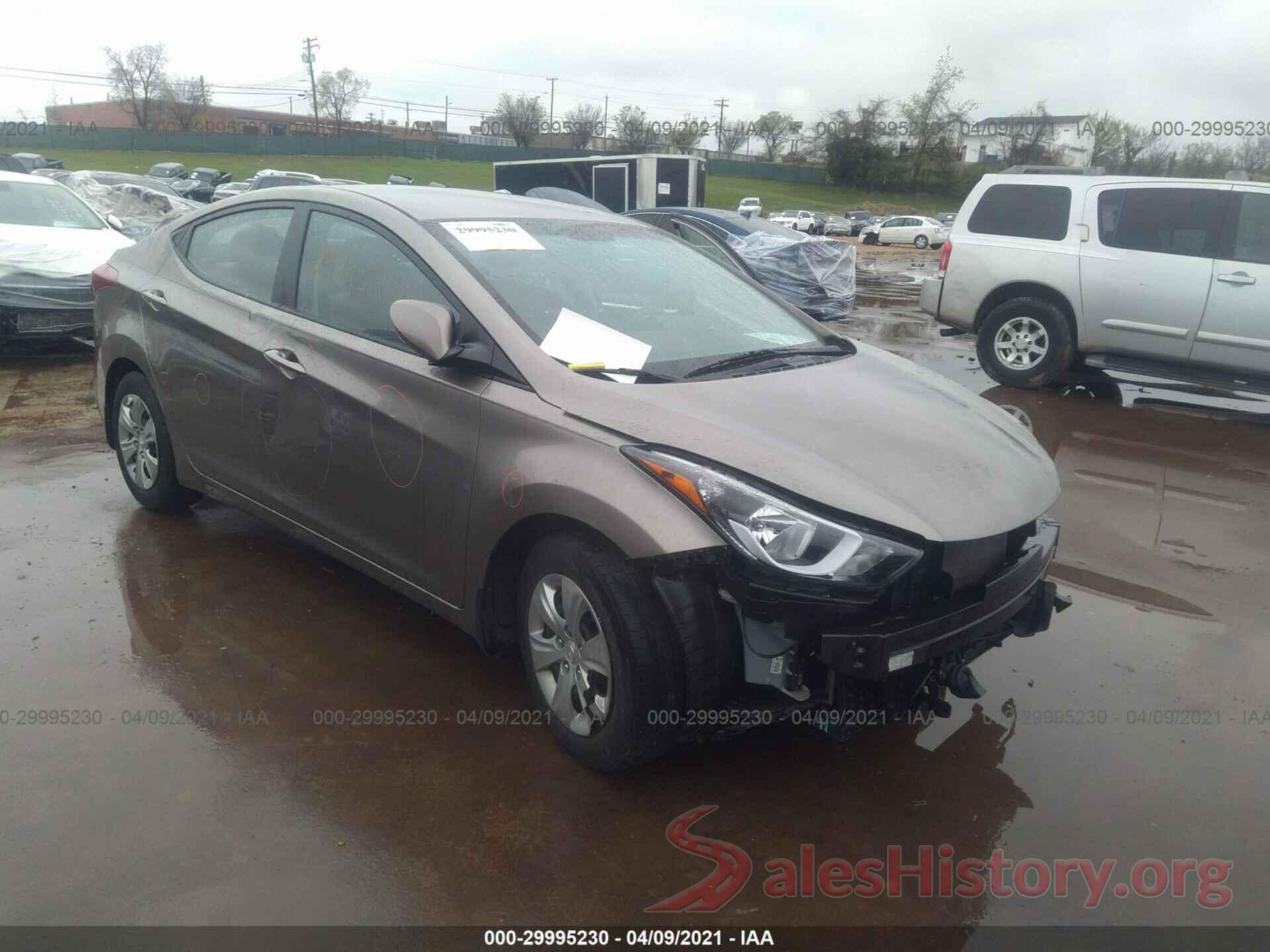 5NPDH4AE7GH766820 2016 HYUNDAI ELANTRA