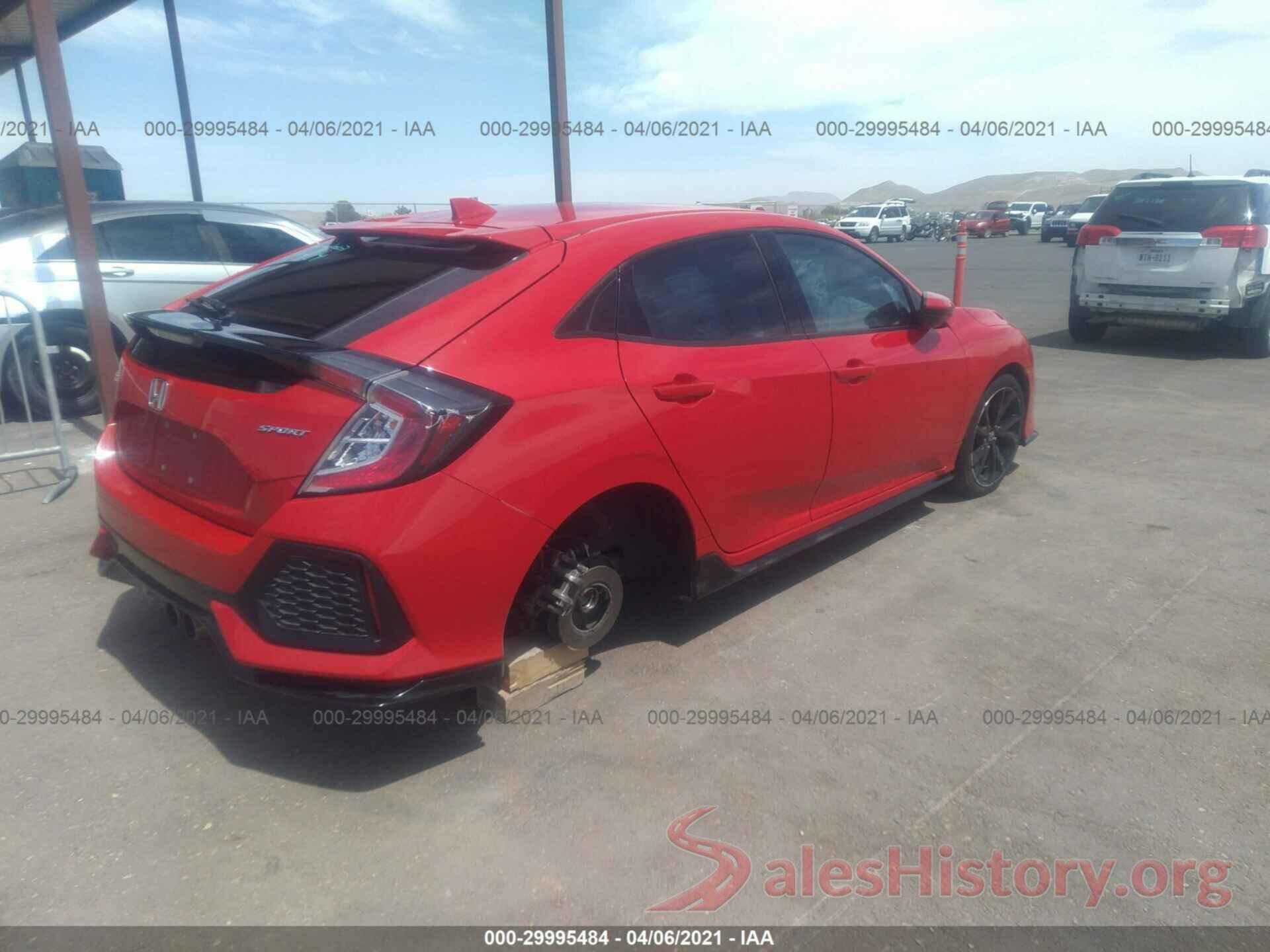 SHHFK7H4XHU205552 2017 HONDA CIVIC HATCHBACK