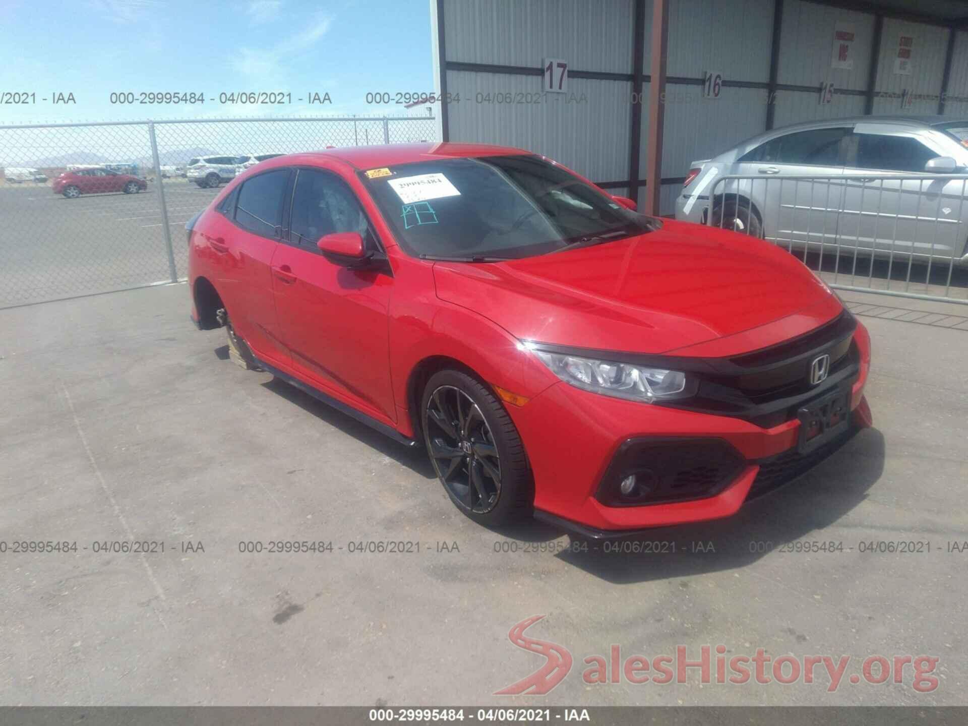 SHHFK7H4XHU205552 2017 HONDA CIVIC HATCHBACK