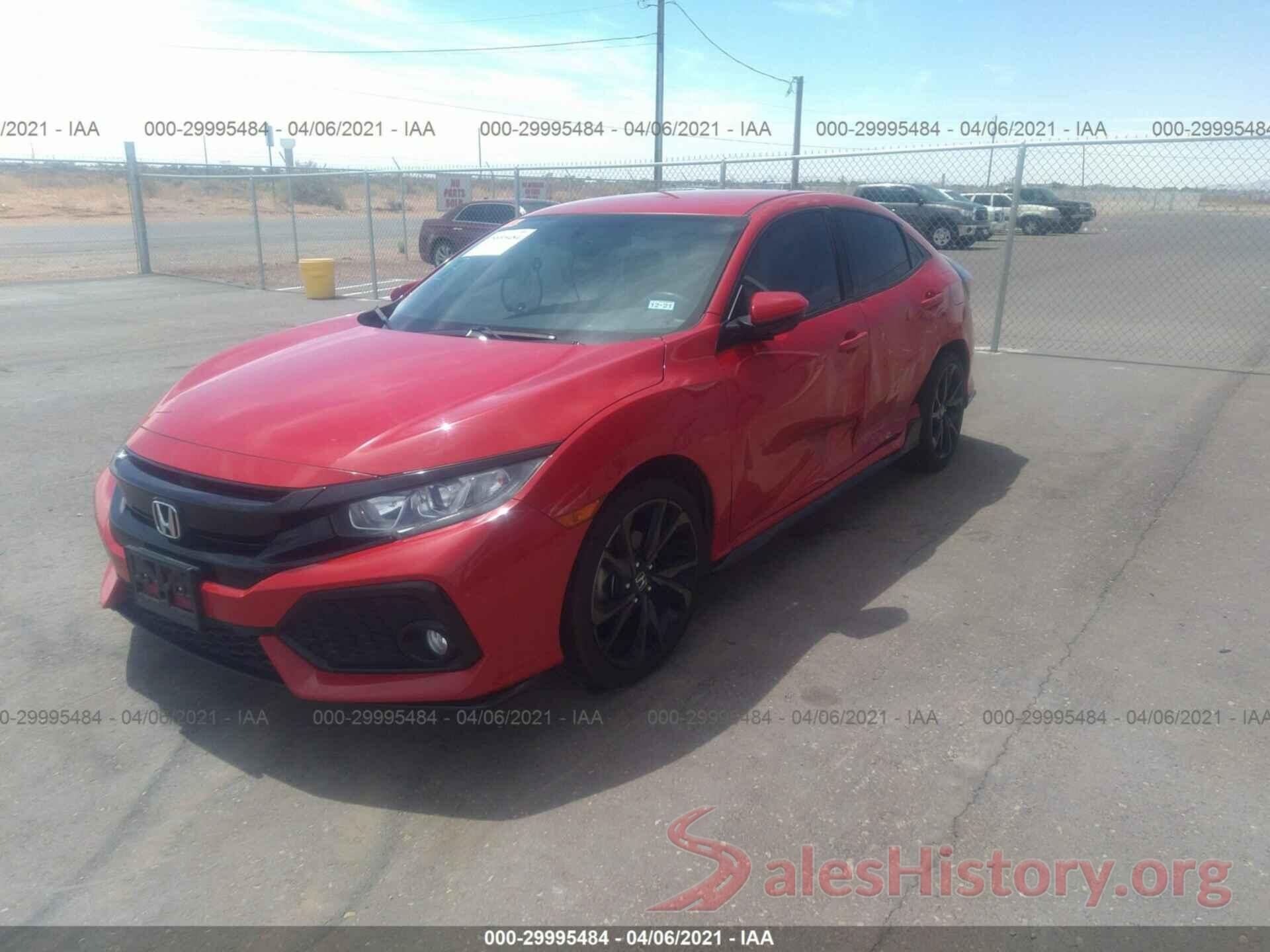 SHHFK7H4XHU205552 2017 HONDA CIVIC HATCHBACK