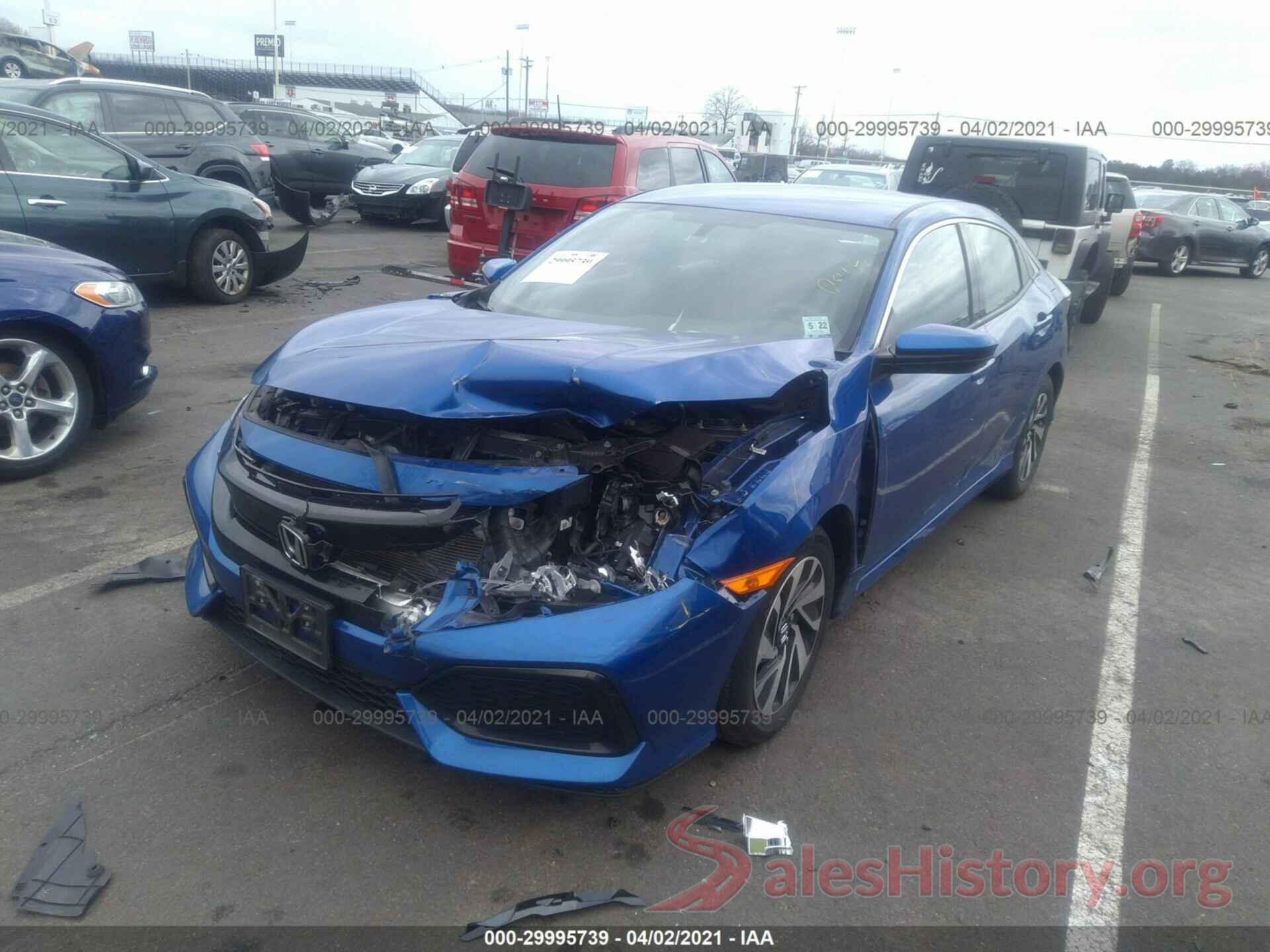 SHHFK7H22HU421250 2017 HONDA CIVIC HATCHBACK