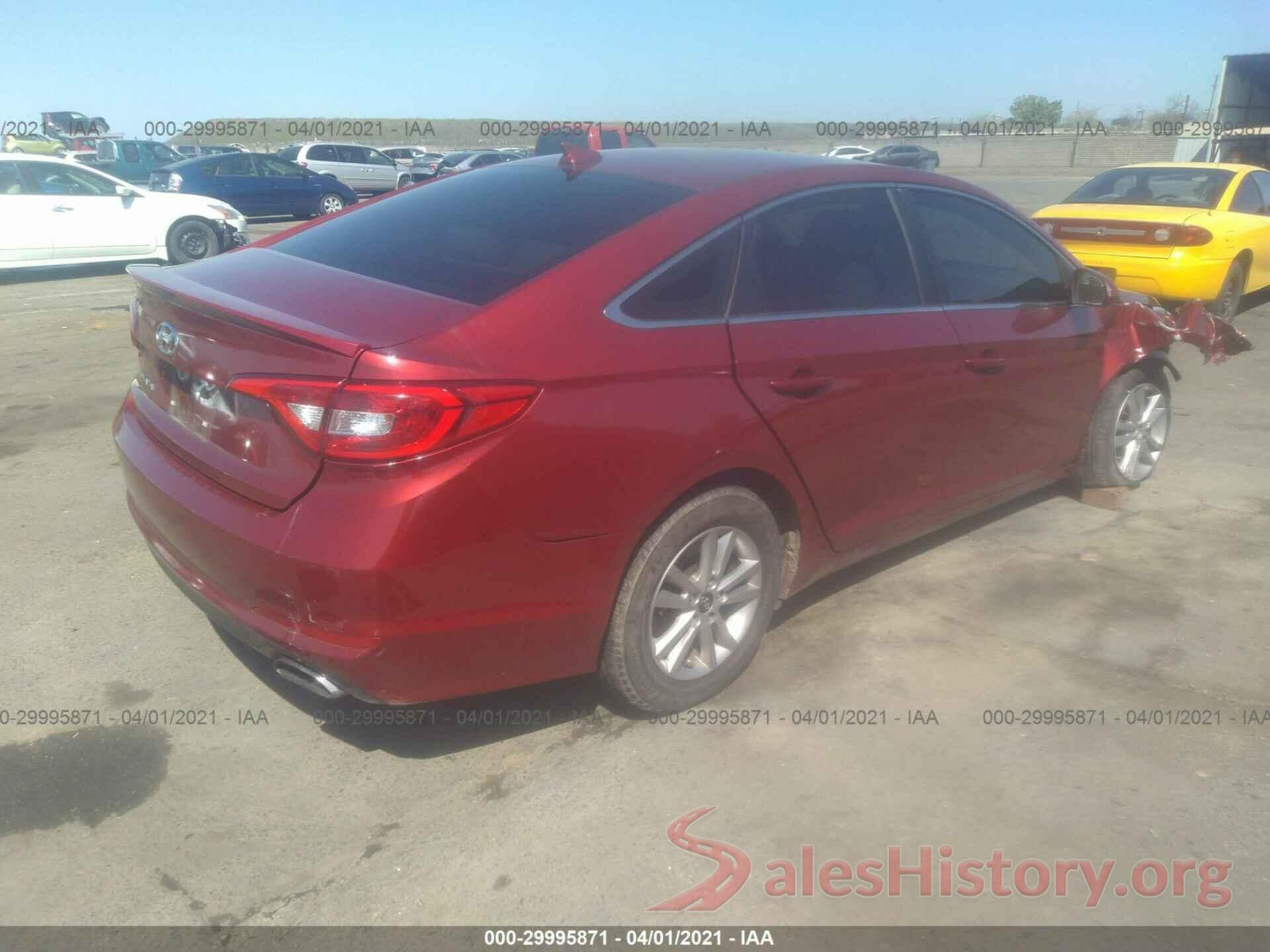 5NPE24AF9GH279939 2016 HYUNDAI SONATA