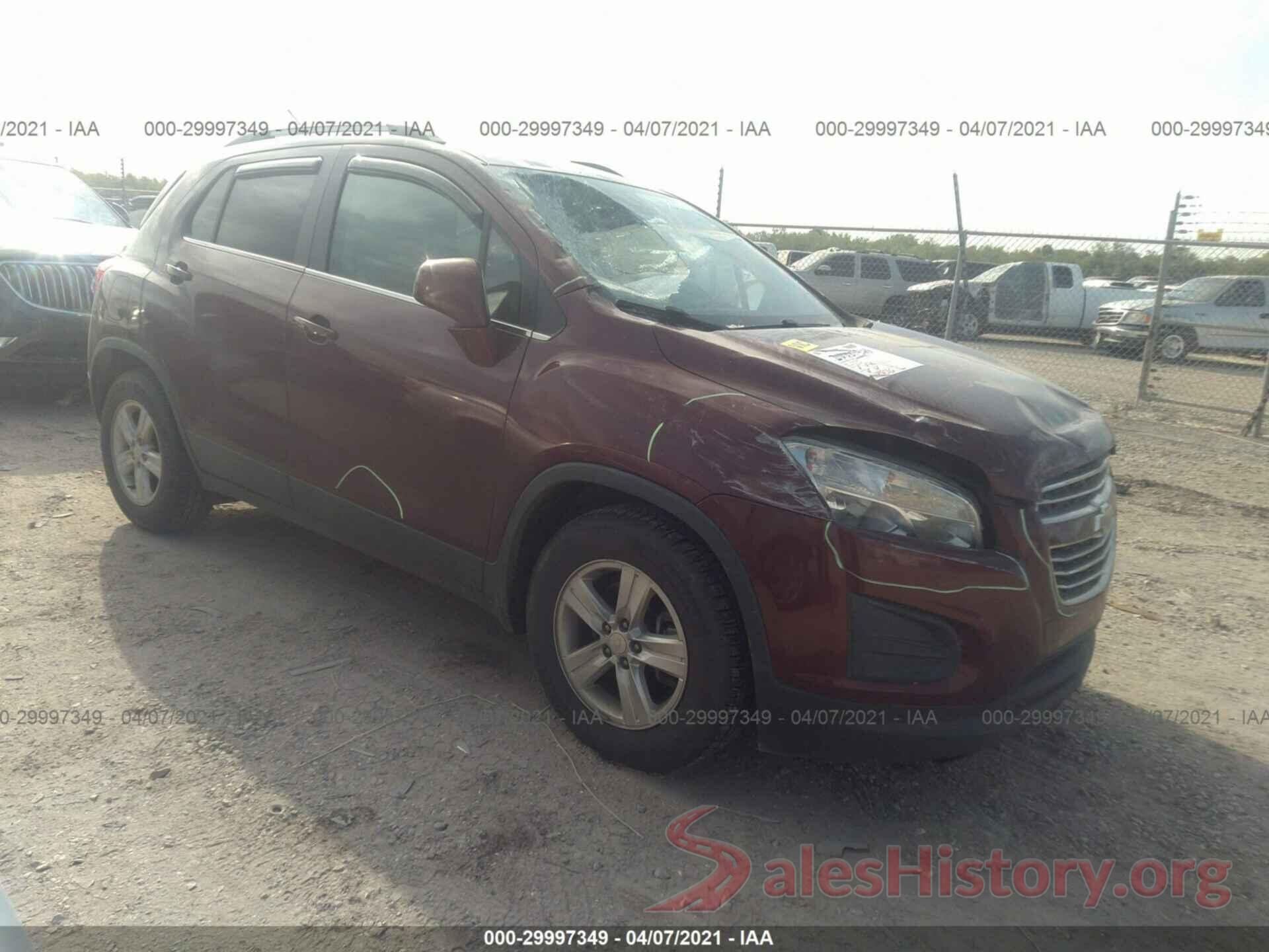 3GNCJLSB8GL145950 2016 CHEVROLET TRAX