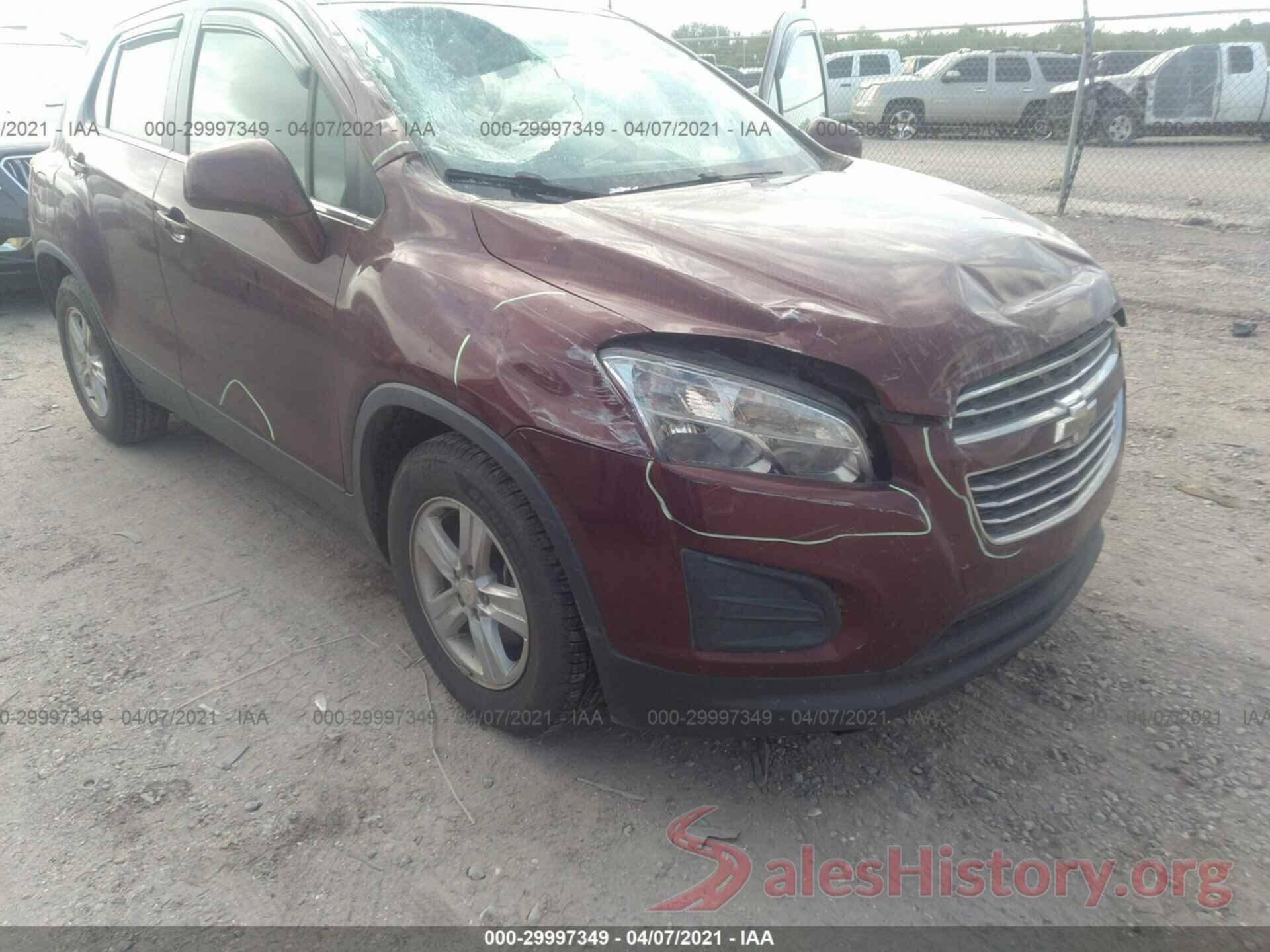 3GNCJLSB8GL145950 2016 CHEVROLET TRAX