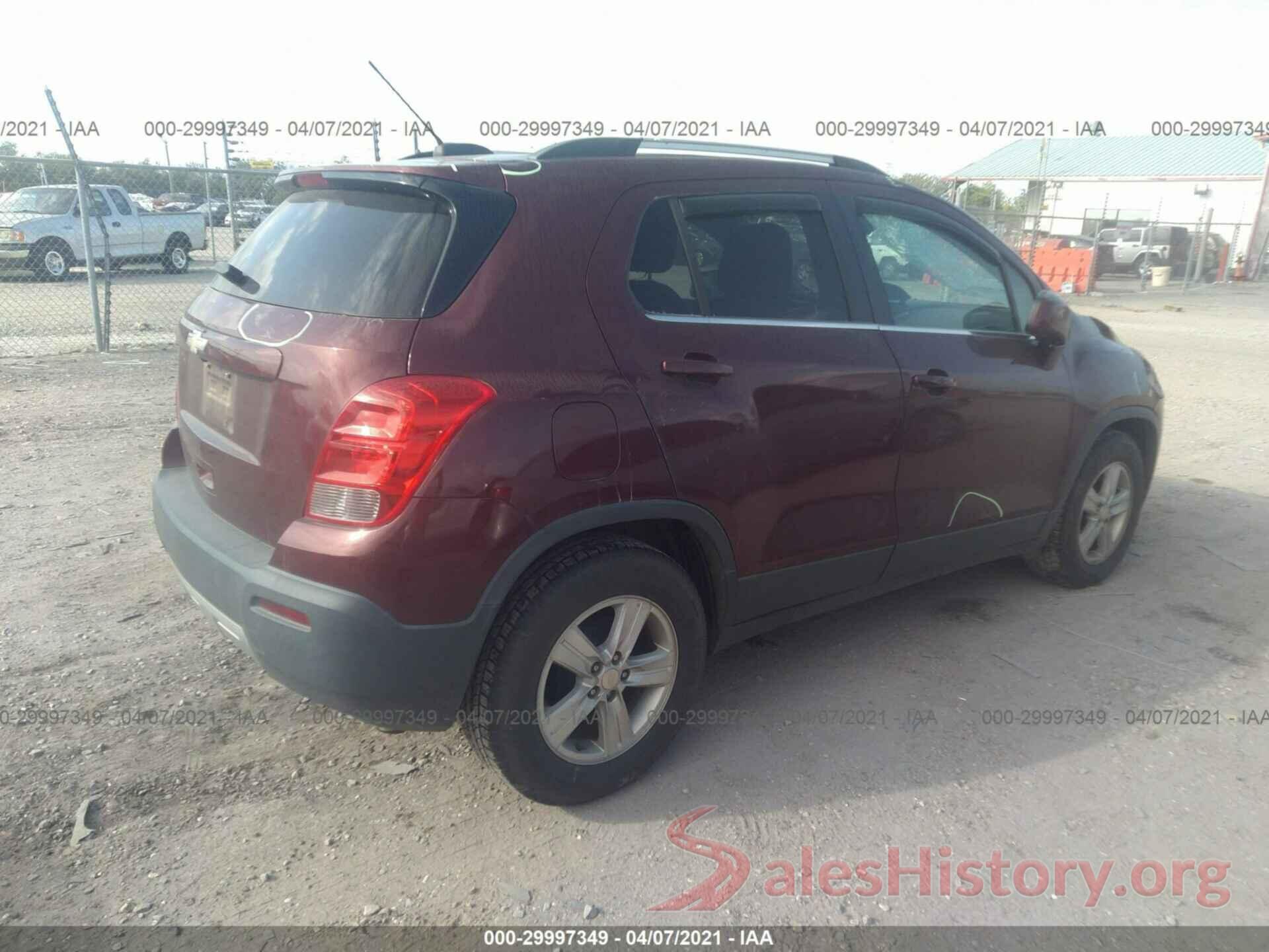 3GNCJLSB8GL145950 2016 CHEVROLET TRAX