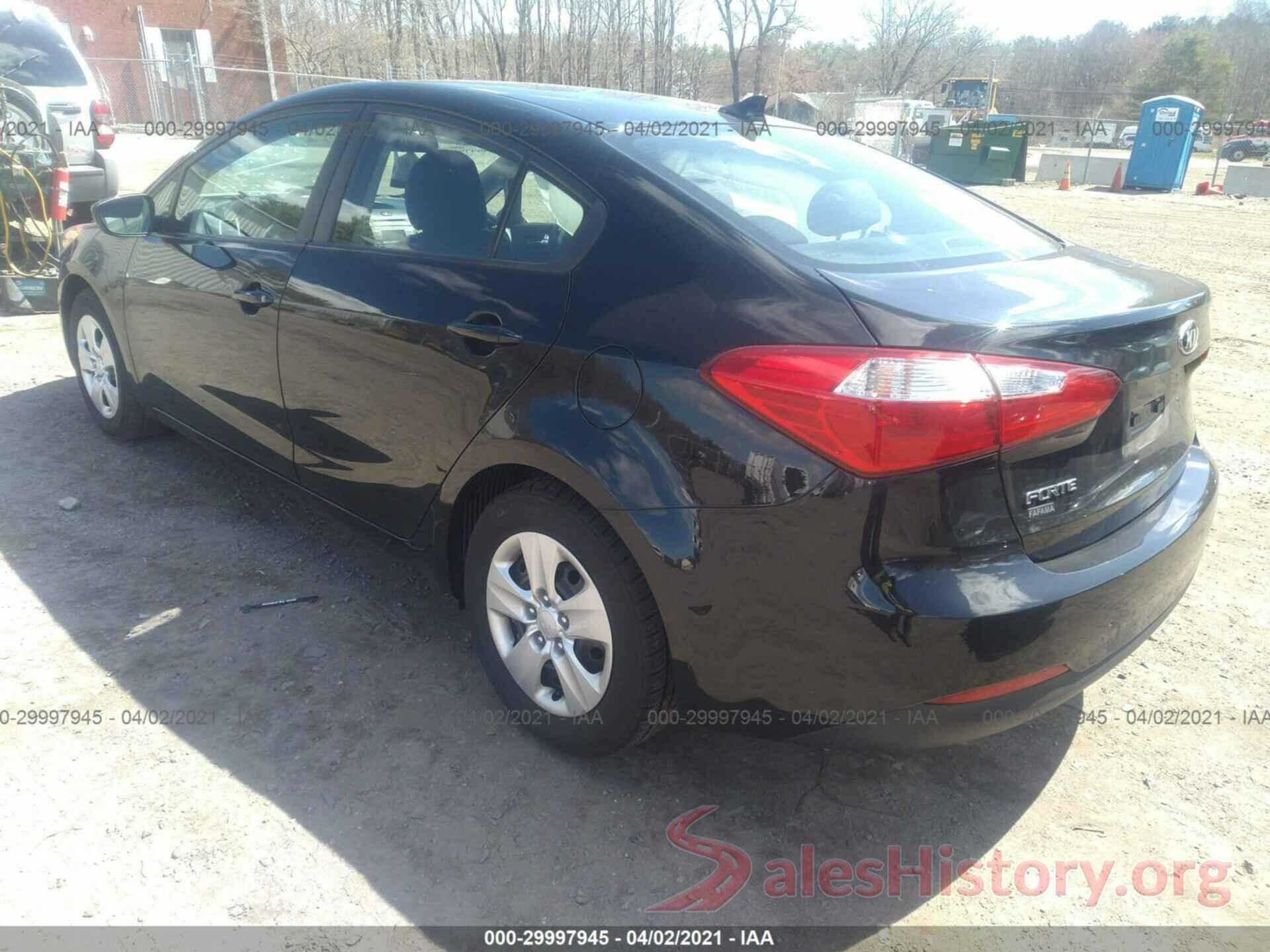 KNAFK4A60G5618363 2016 KIA FORTE