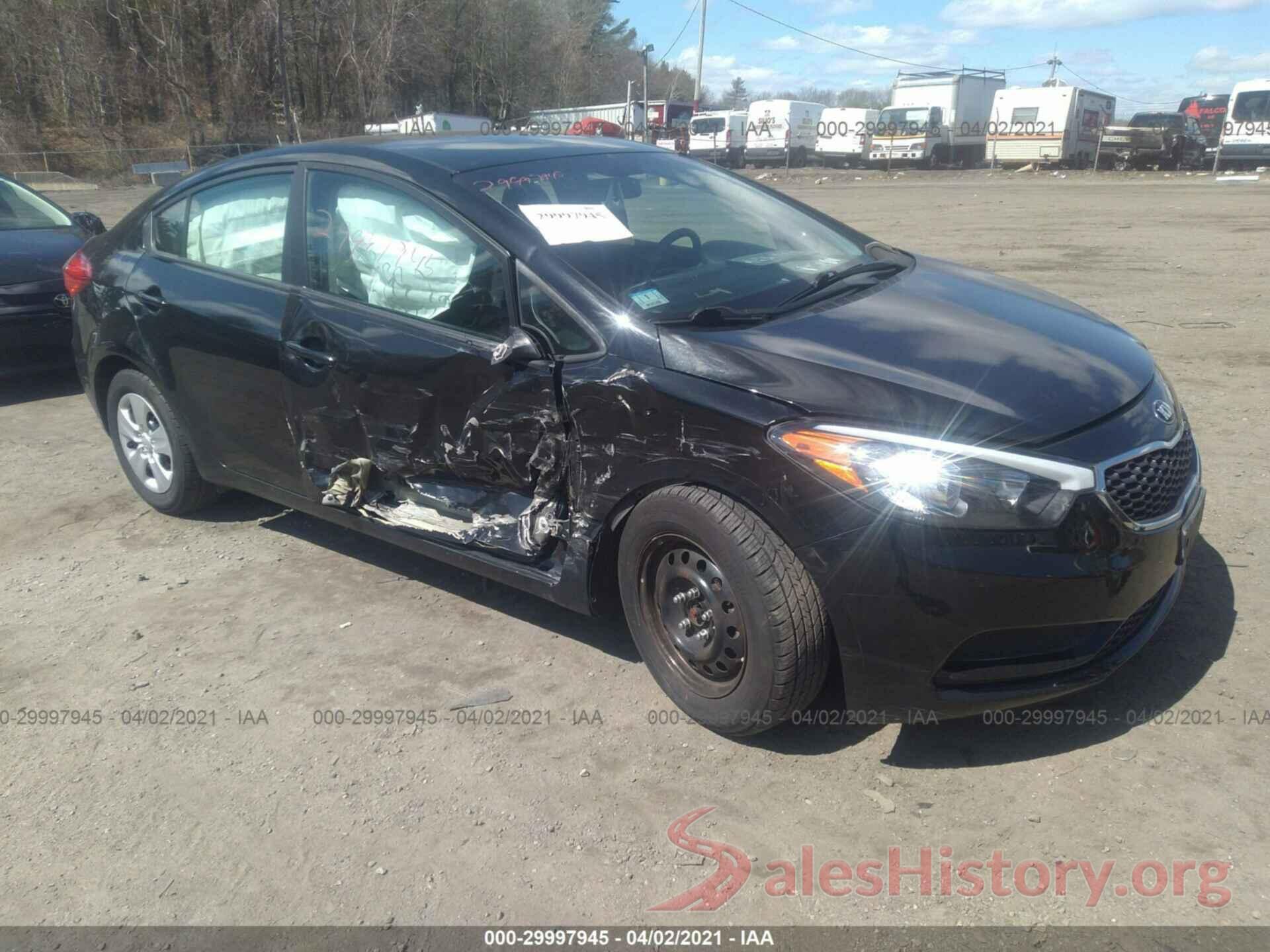 KNAFK4A60G5618363 2016 KIA FORTE