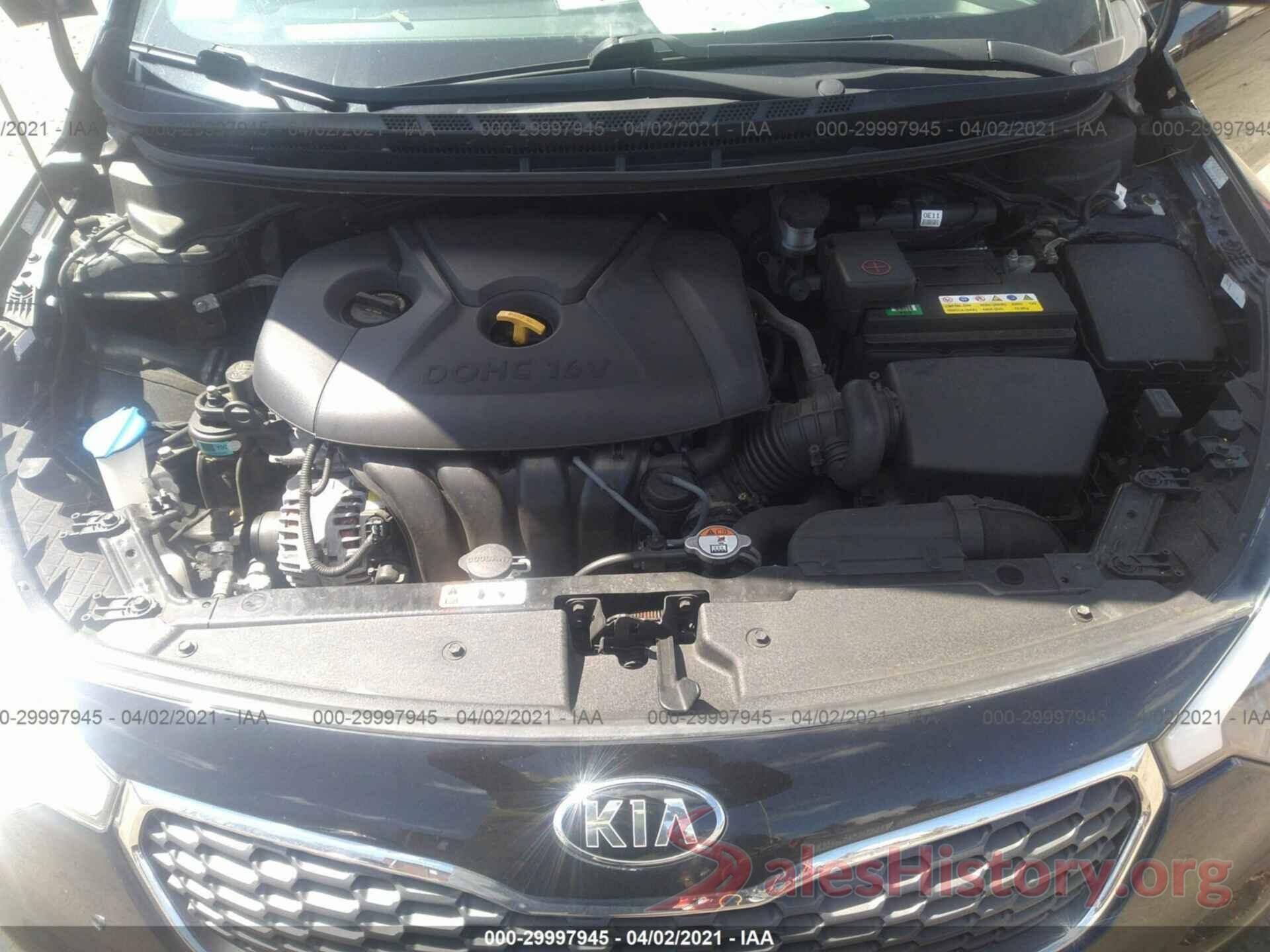 KNAFK4A60G5618363 2016 KIA FORTE