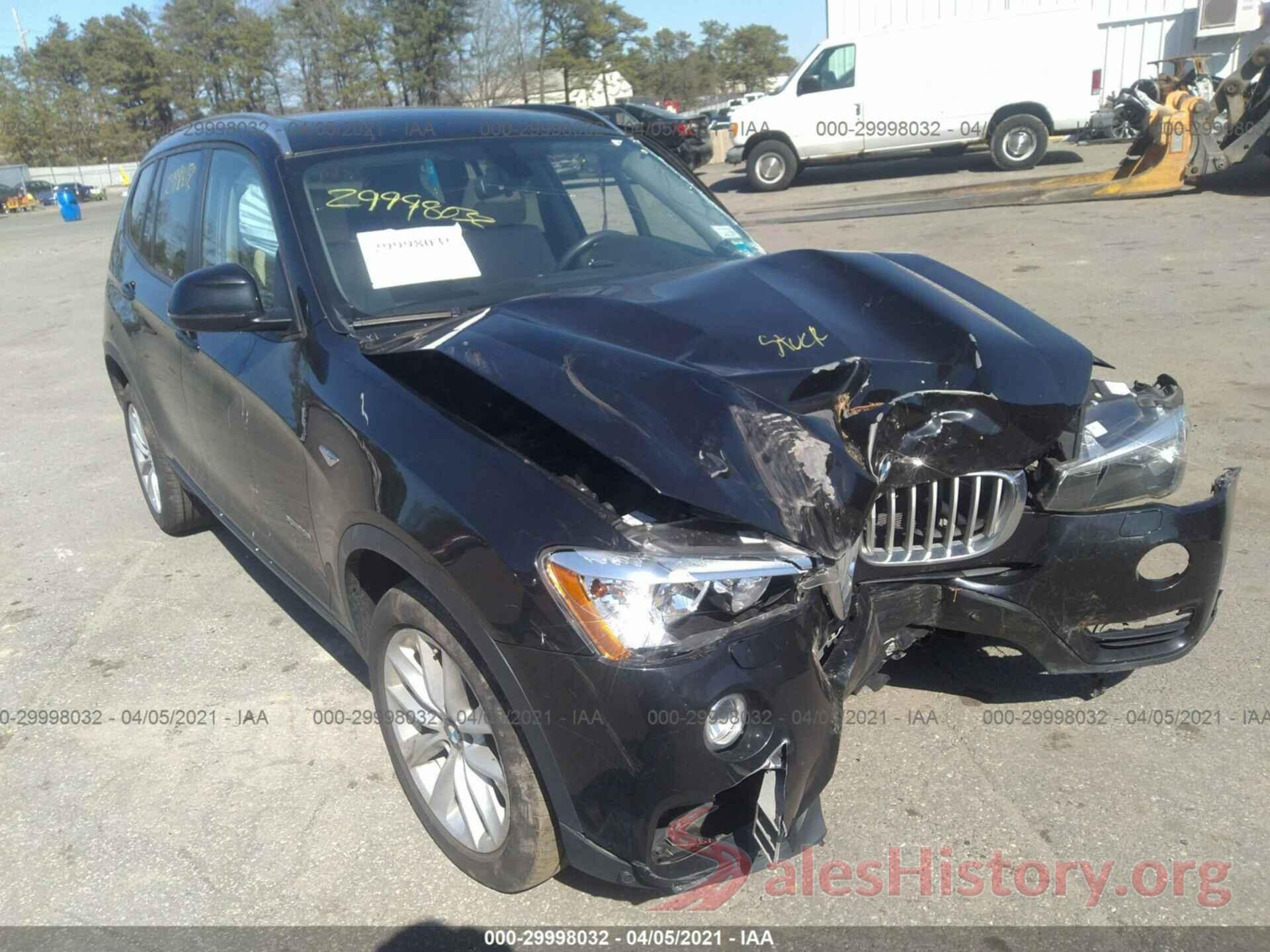 5UXWX9C35H0T20506 2017 BMW X3