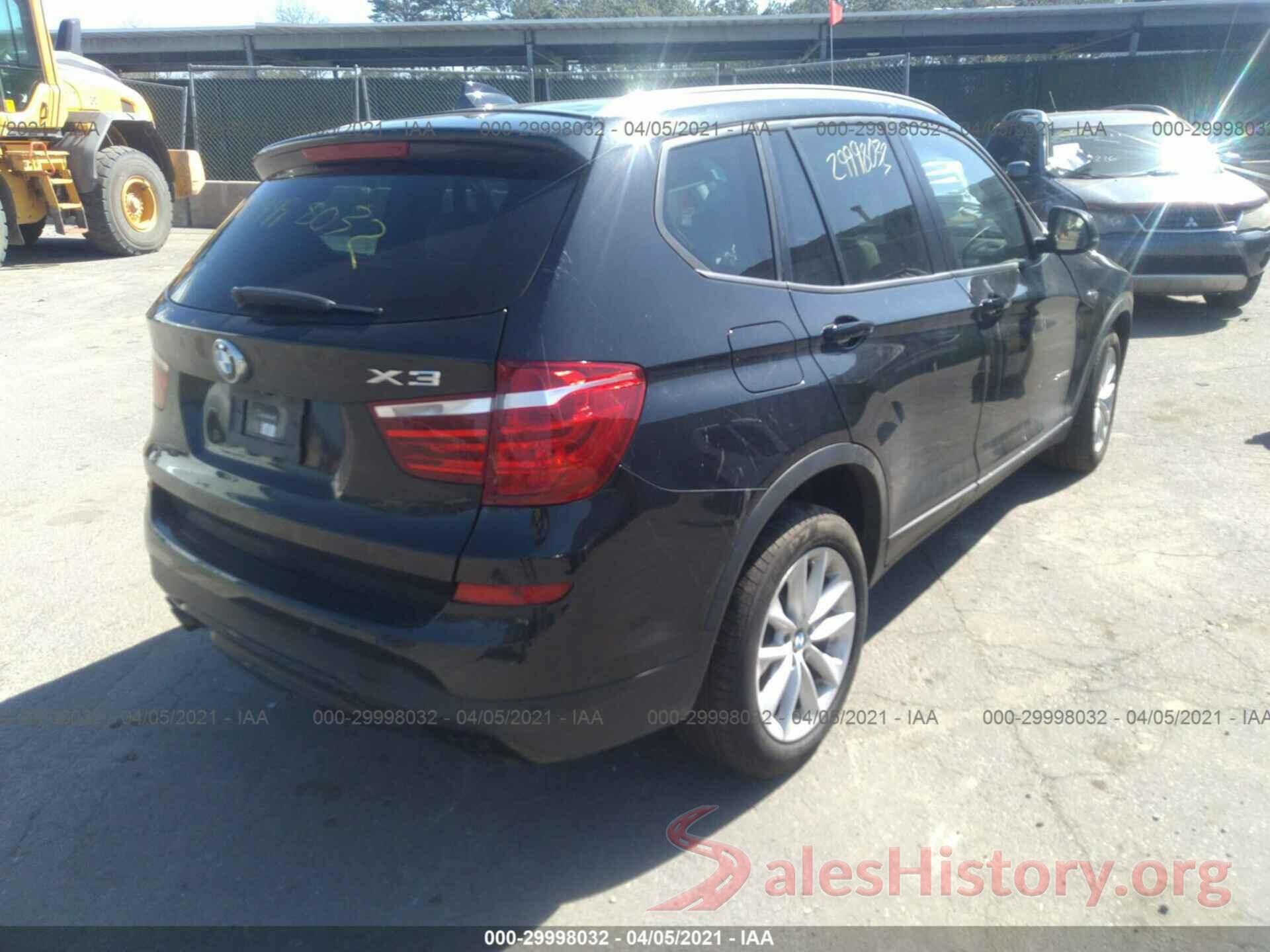 5UXWX9C35H0T20506 2017 BMW X3