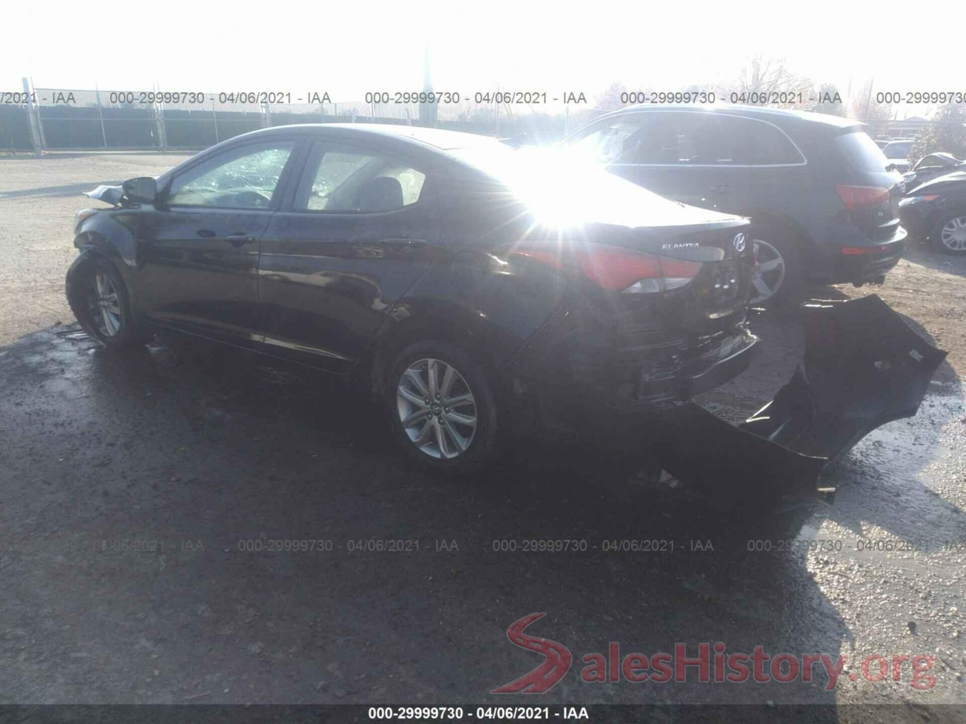 KMHDH4AEXGU487668 2016 HYUNDAI ELANTRA