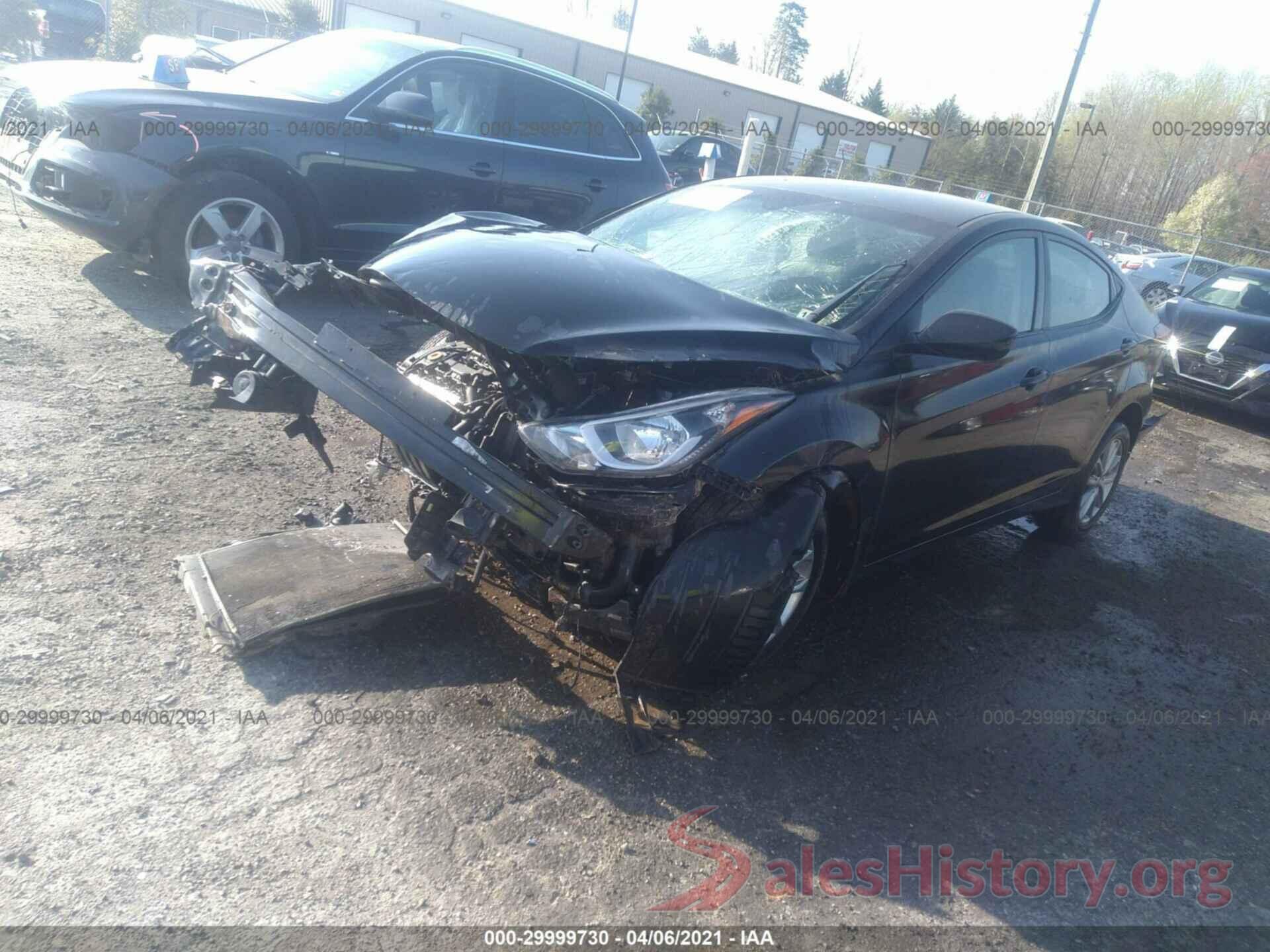 KMHDH4AEXGU487668 2016 HYUNDAI ELANTRA