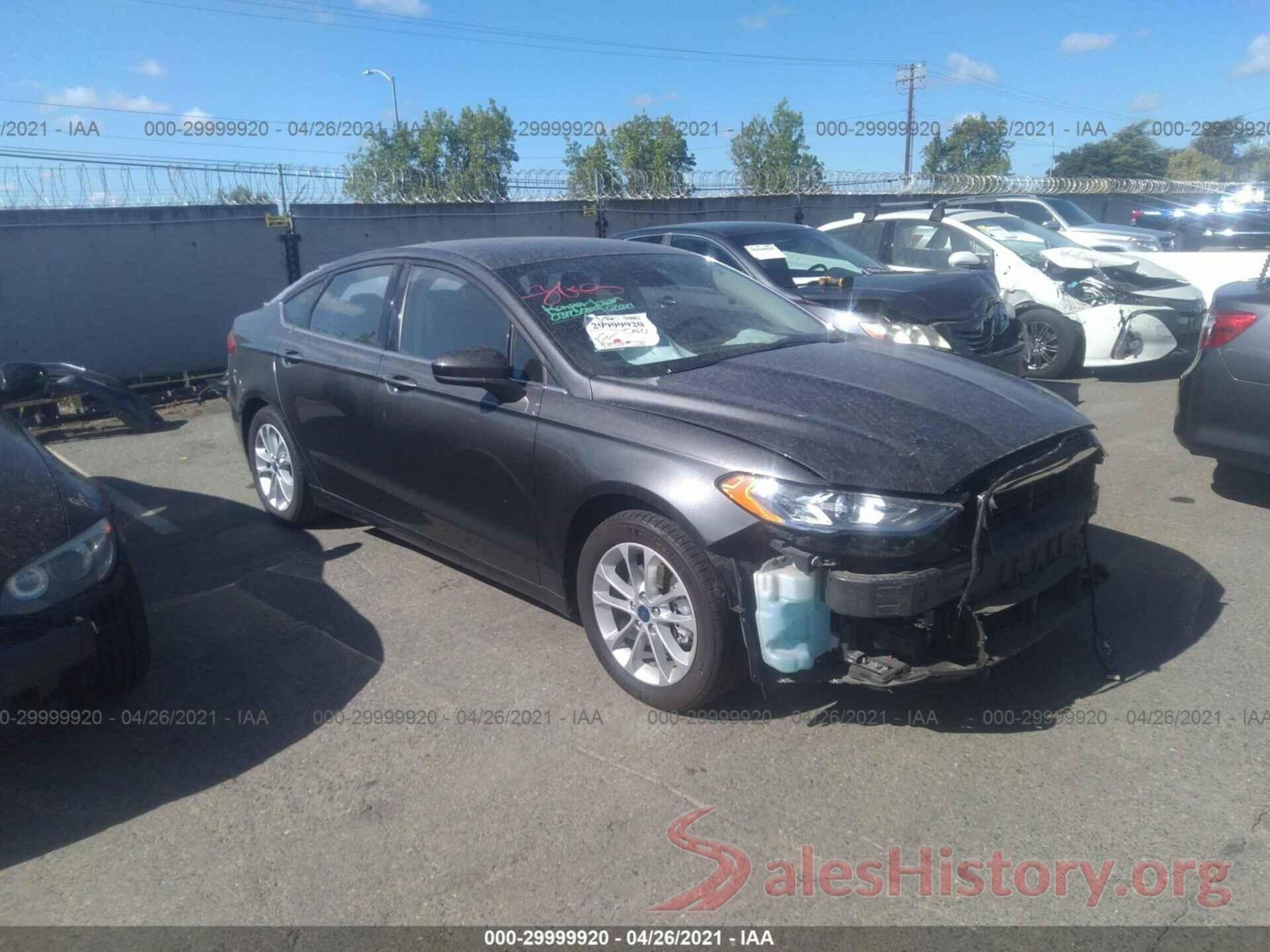 3FA6P0HD1LR156698 2020 FORD FUSION