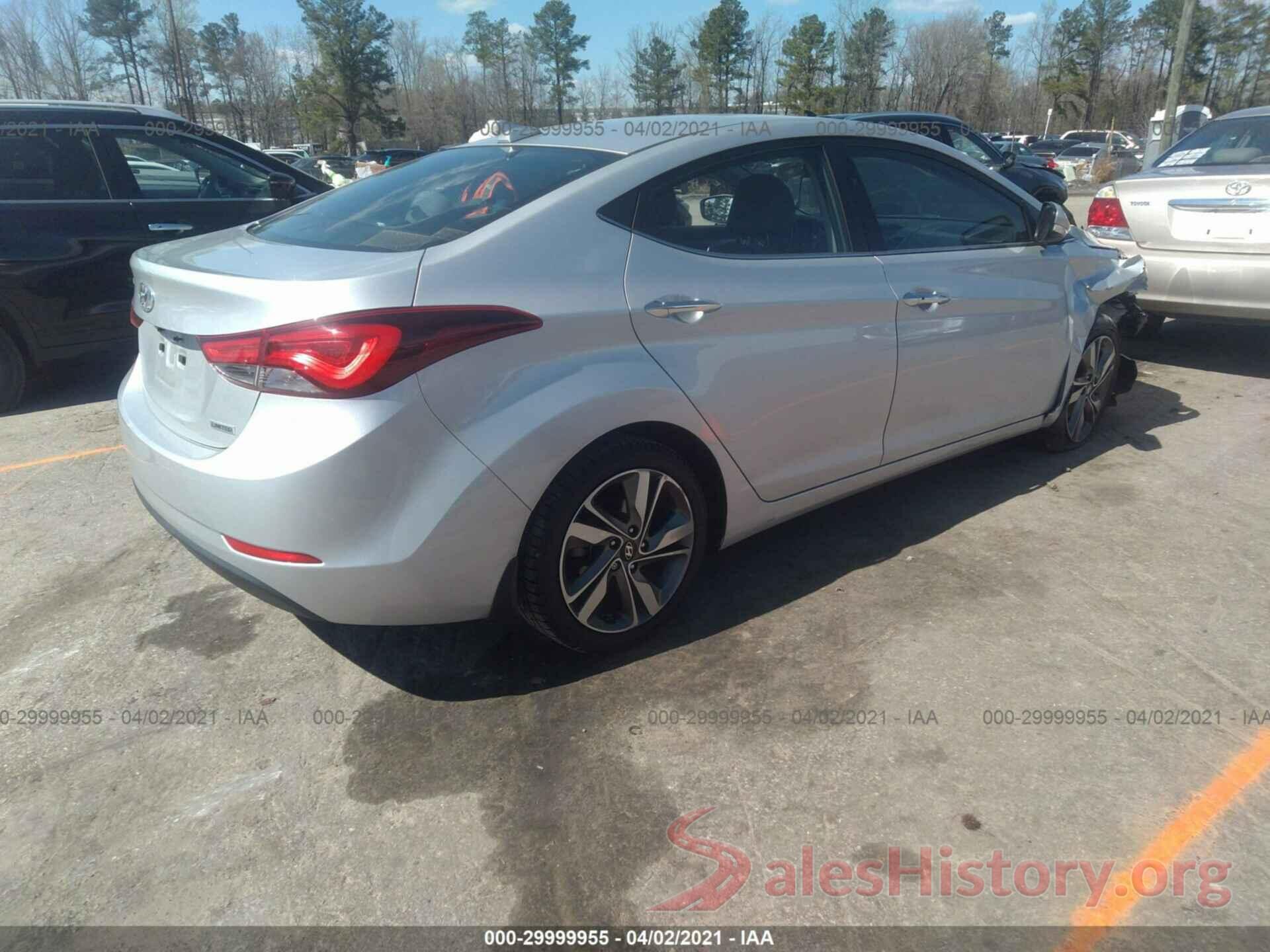 5NPDH4AE1GH720710 2016 HYUNDAI ELANTRA