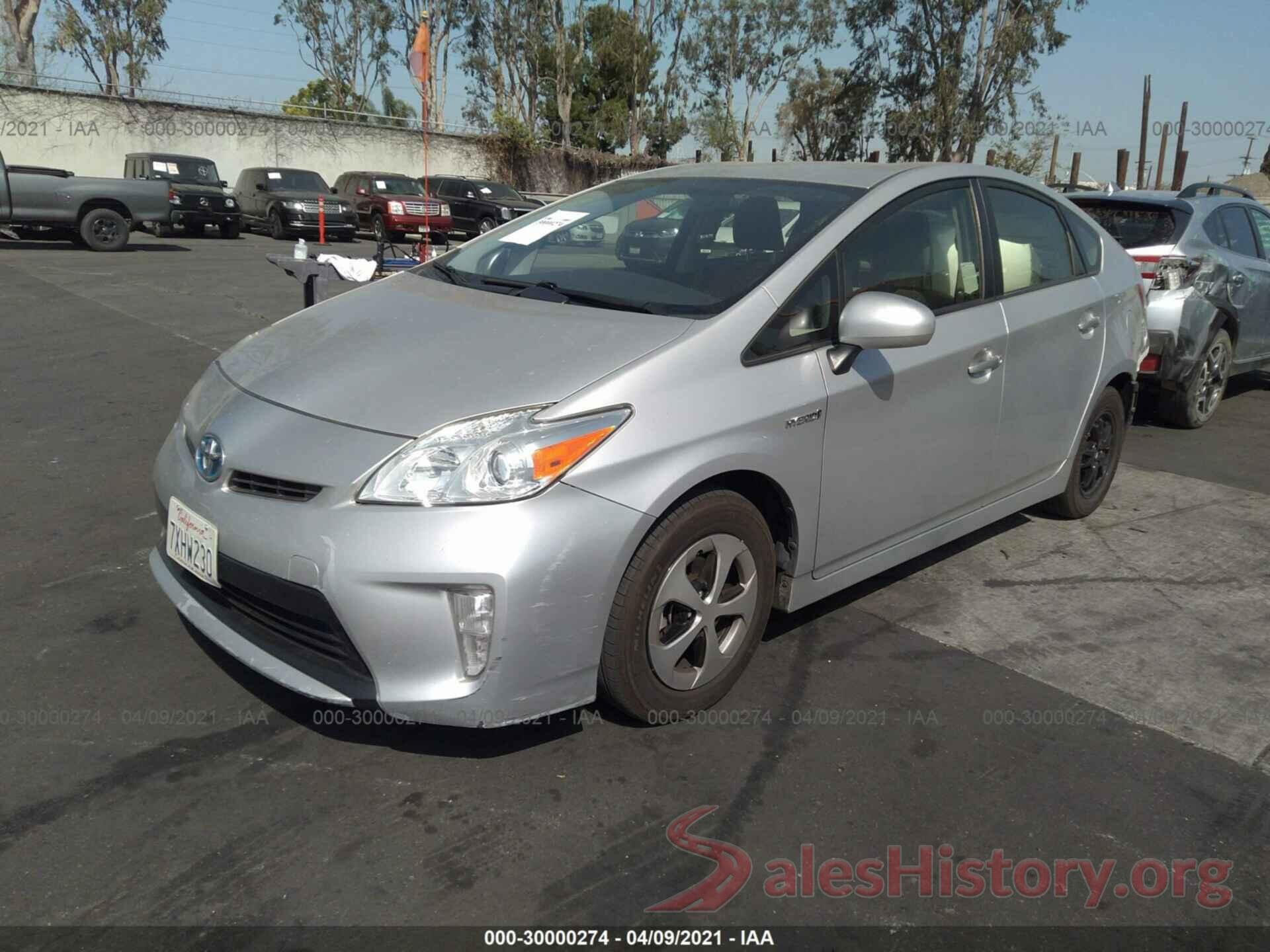 JTDKN3DU7F1937830 2015 TOYOTA PRIUS