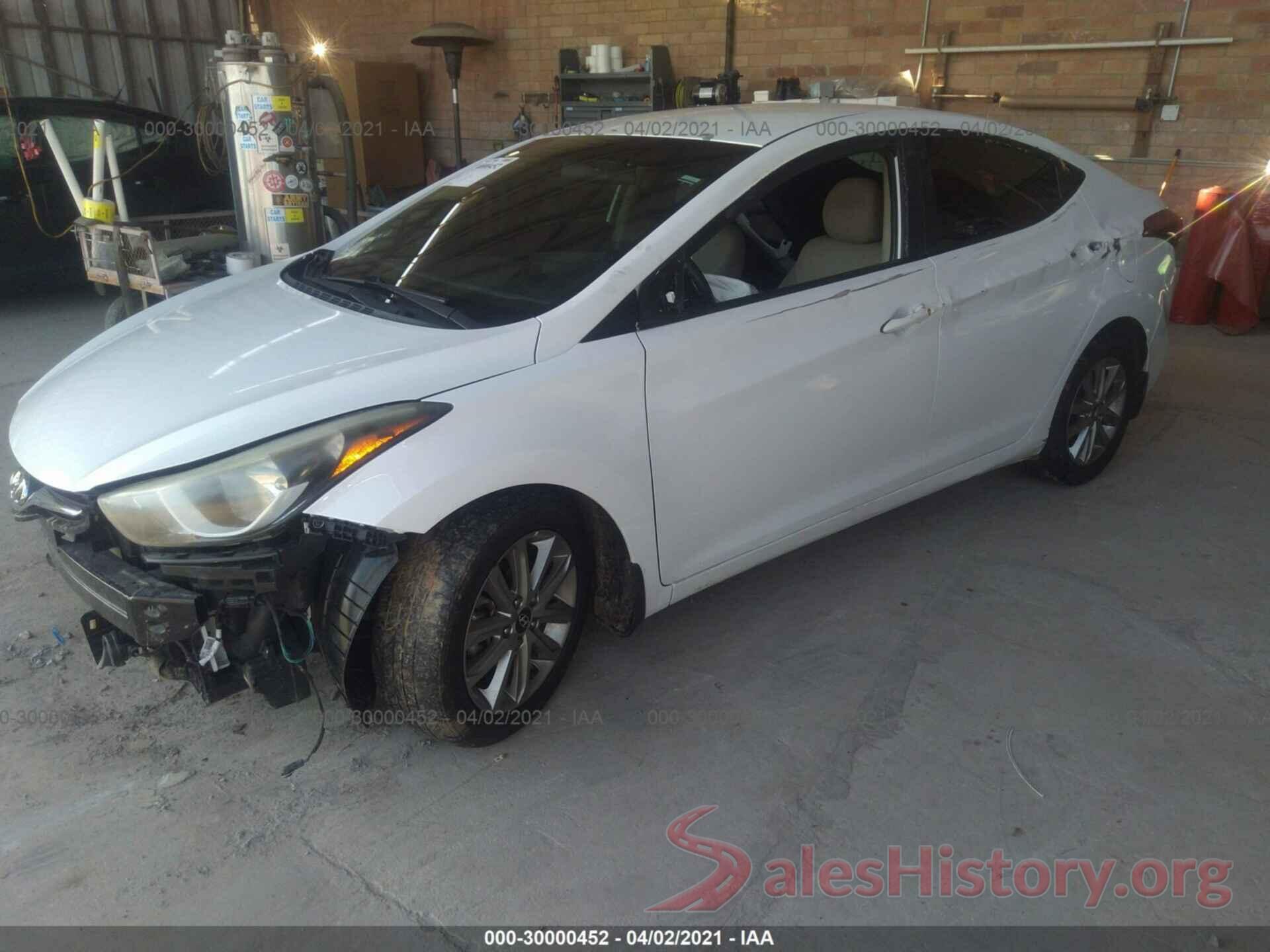 5NPDH4AE7GH684232 2016 HYUNDAI ELANTRA