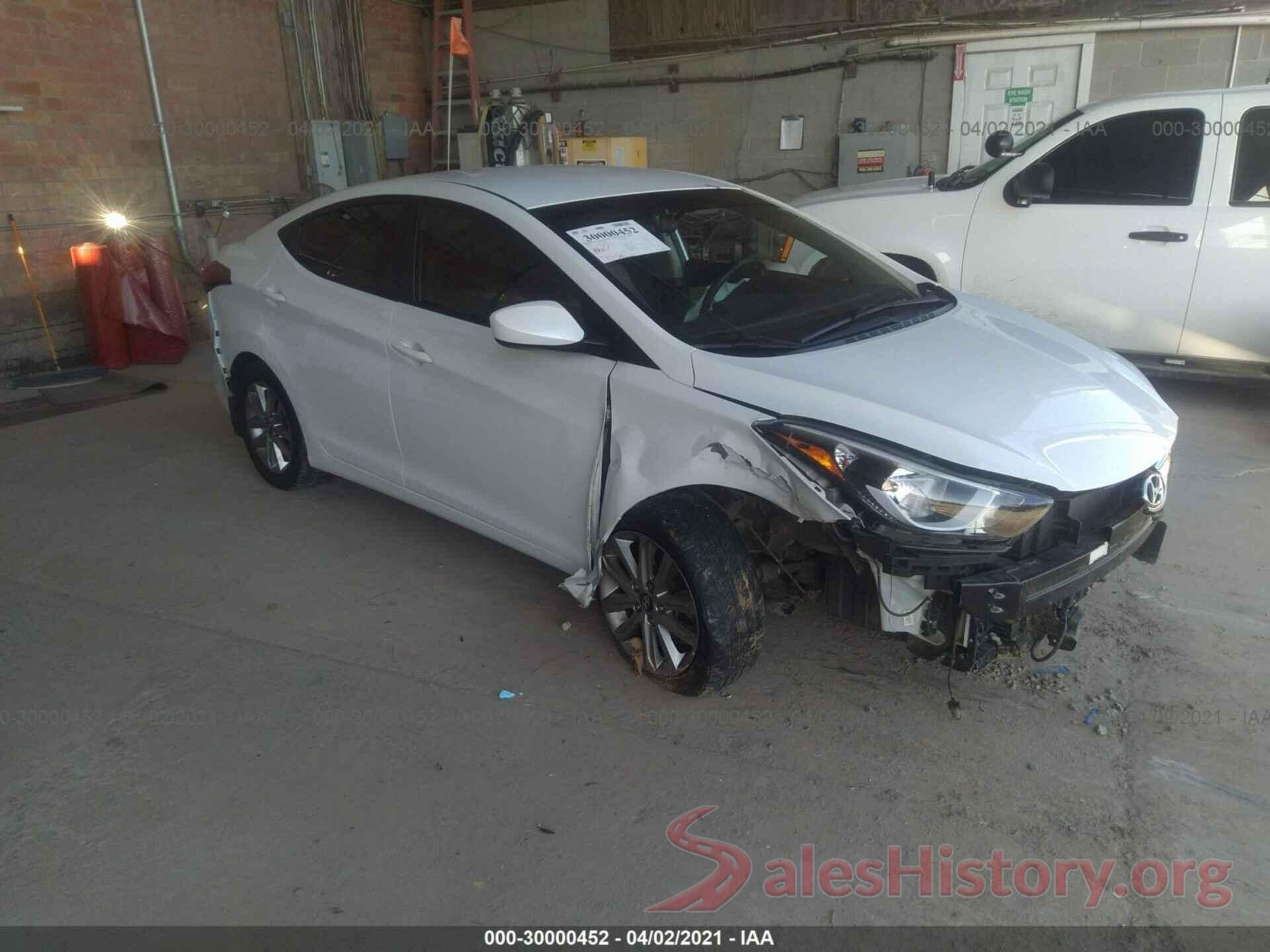 5NPDH4AE7GH684232 2016 HYUNDAI ELANTRA