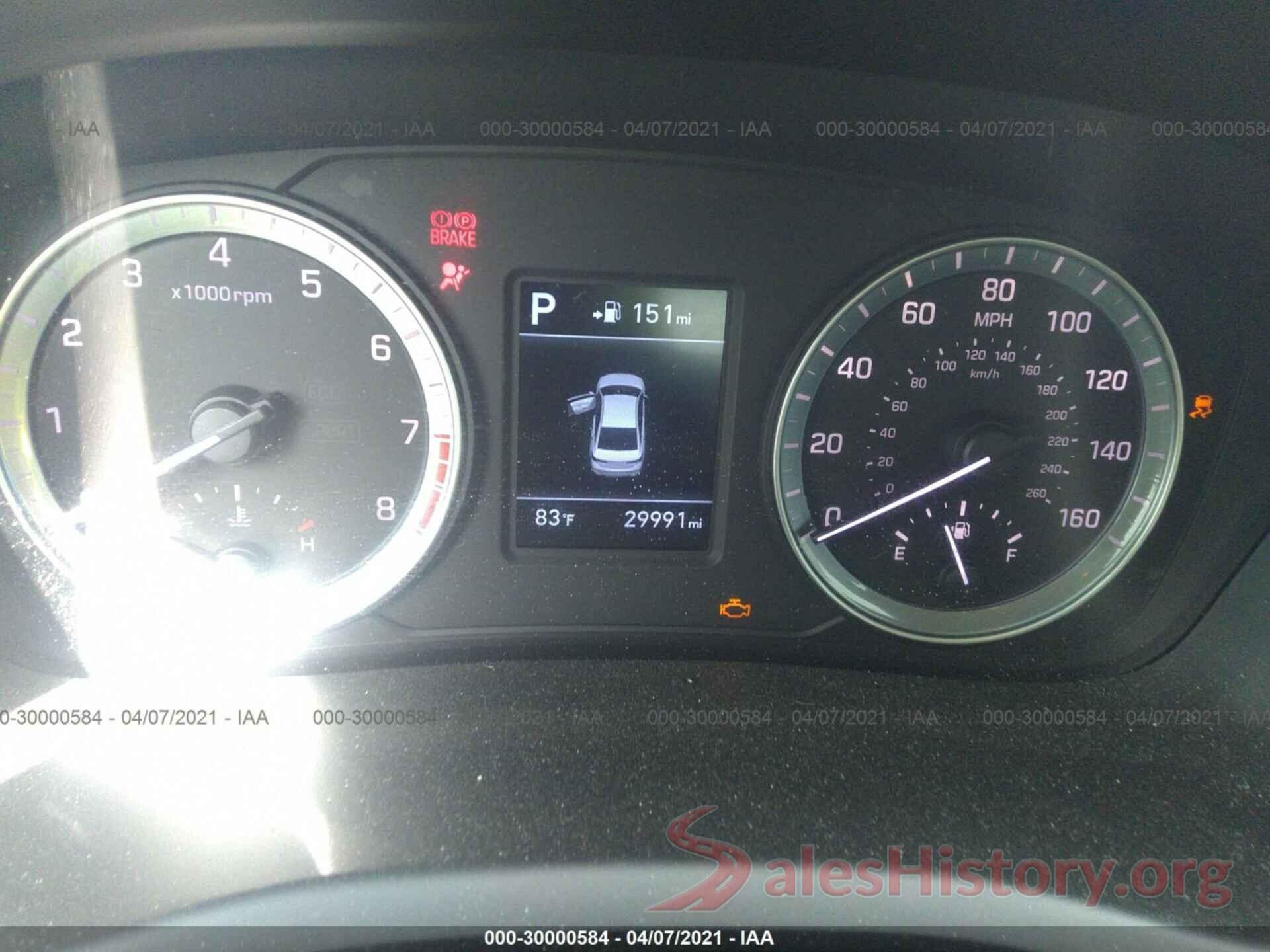 5NPE24AF6KH760224 2019 HYUNDAI SONATA