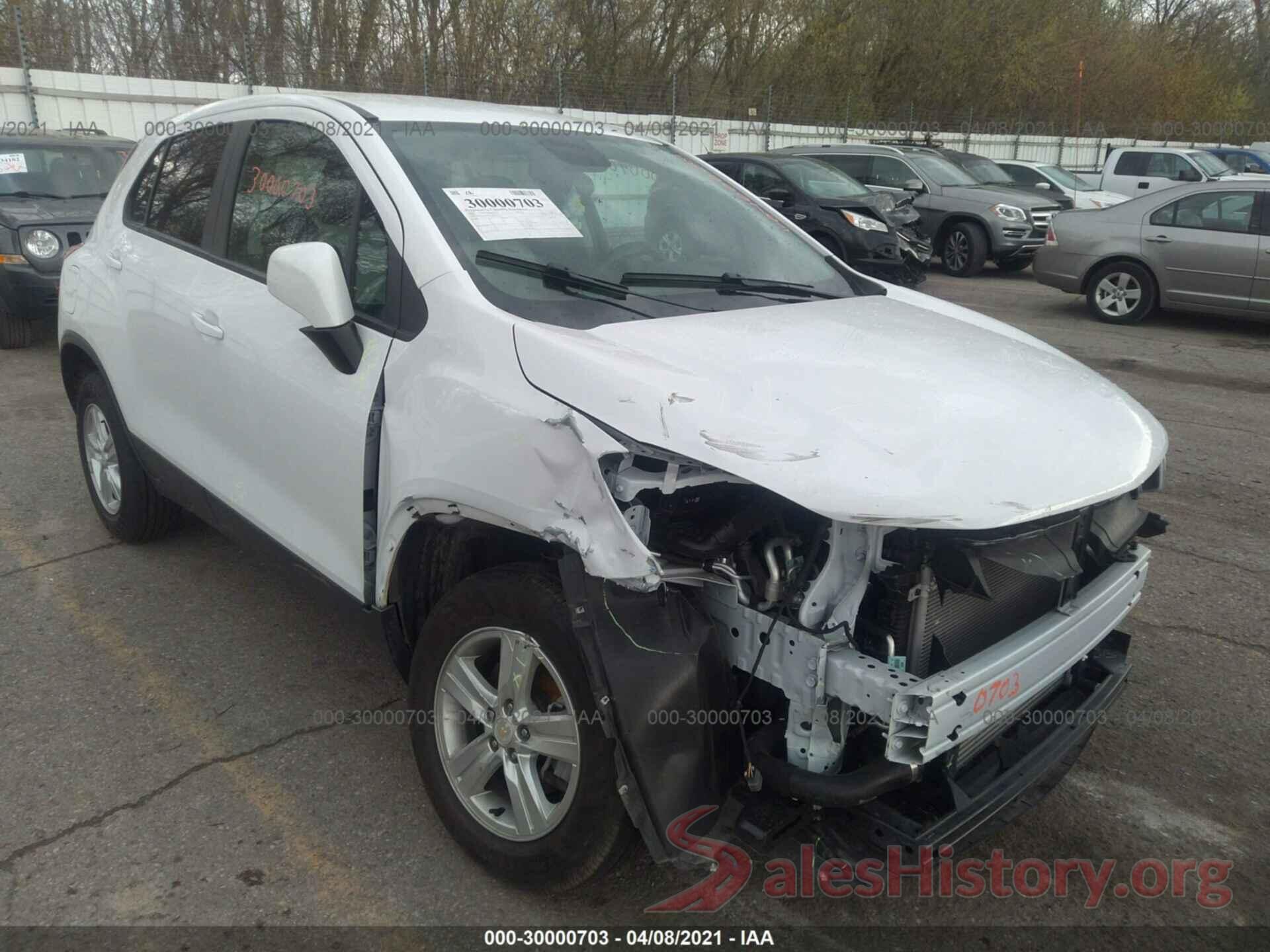 3GNCJNSB9LL183614 2020 CHEVROLET TRAX